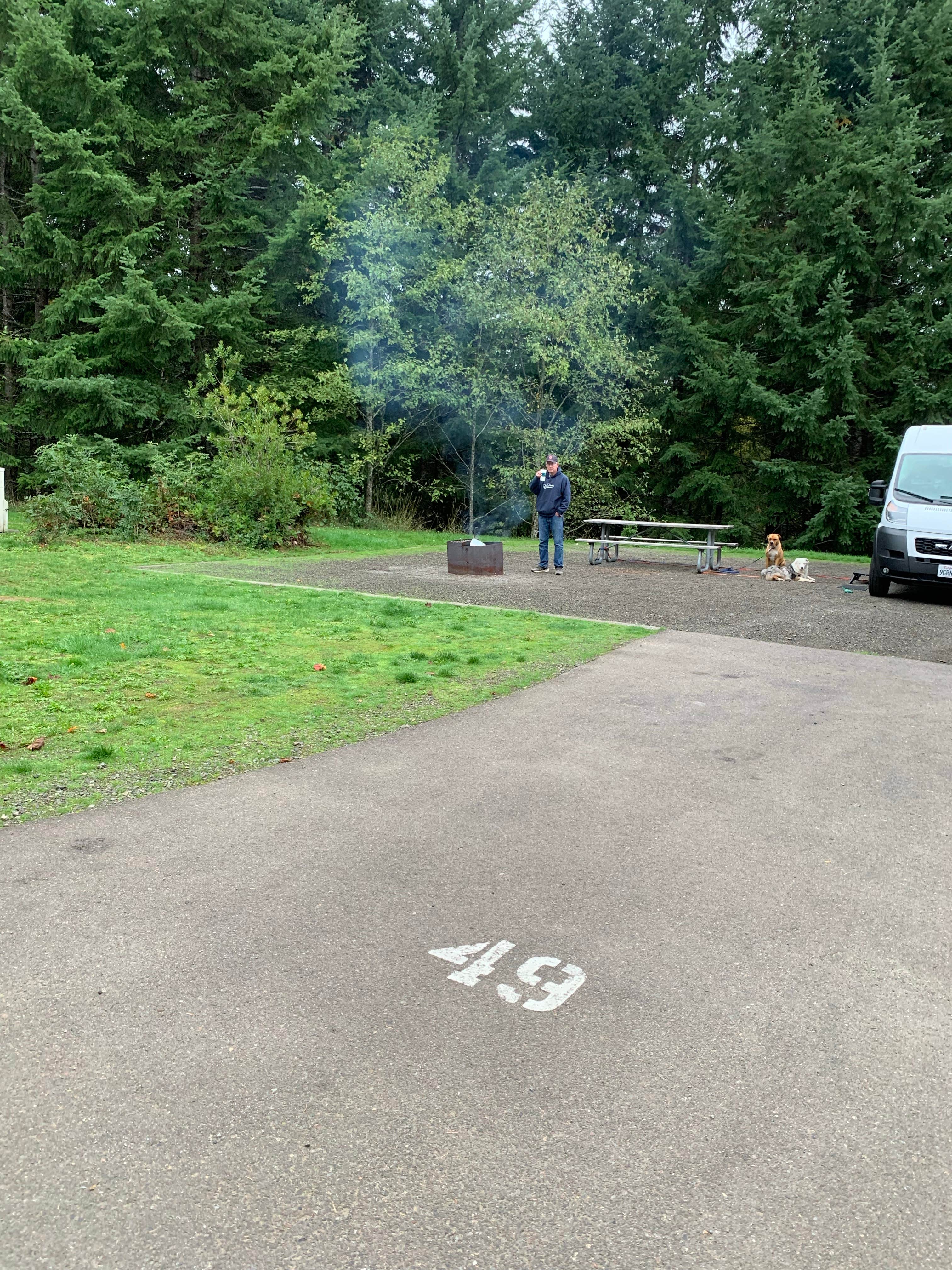 Allison's photo of camping with pets at Dairy Creek West — L.L. Stub Stewart Memorial State Park near Scappoose, OR