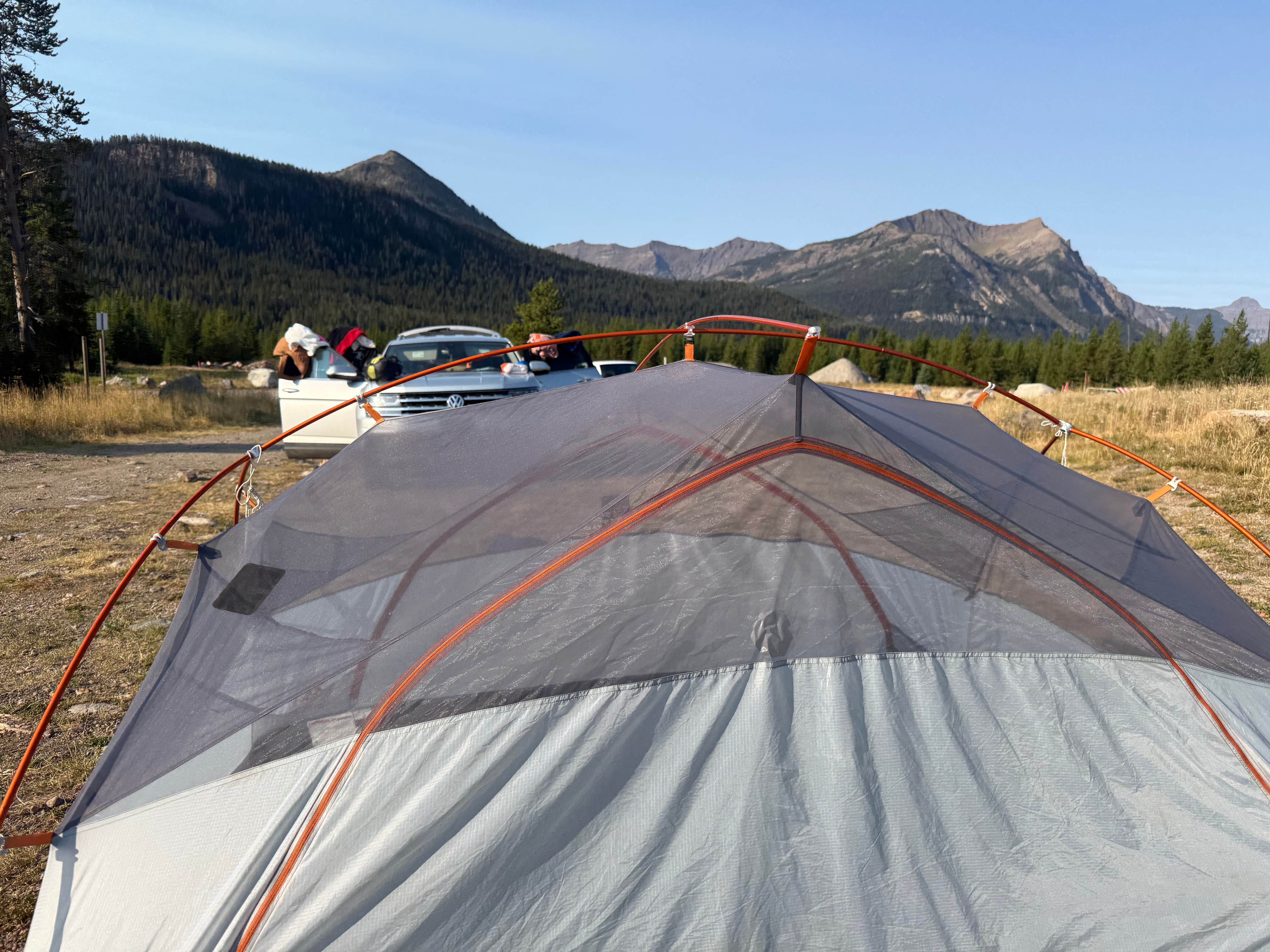 Henry W.'s photo of a dispersed camping area at Lady of the Lake Trail on Lulu Pass near Cooke City, MT