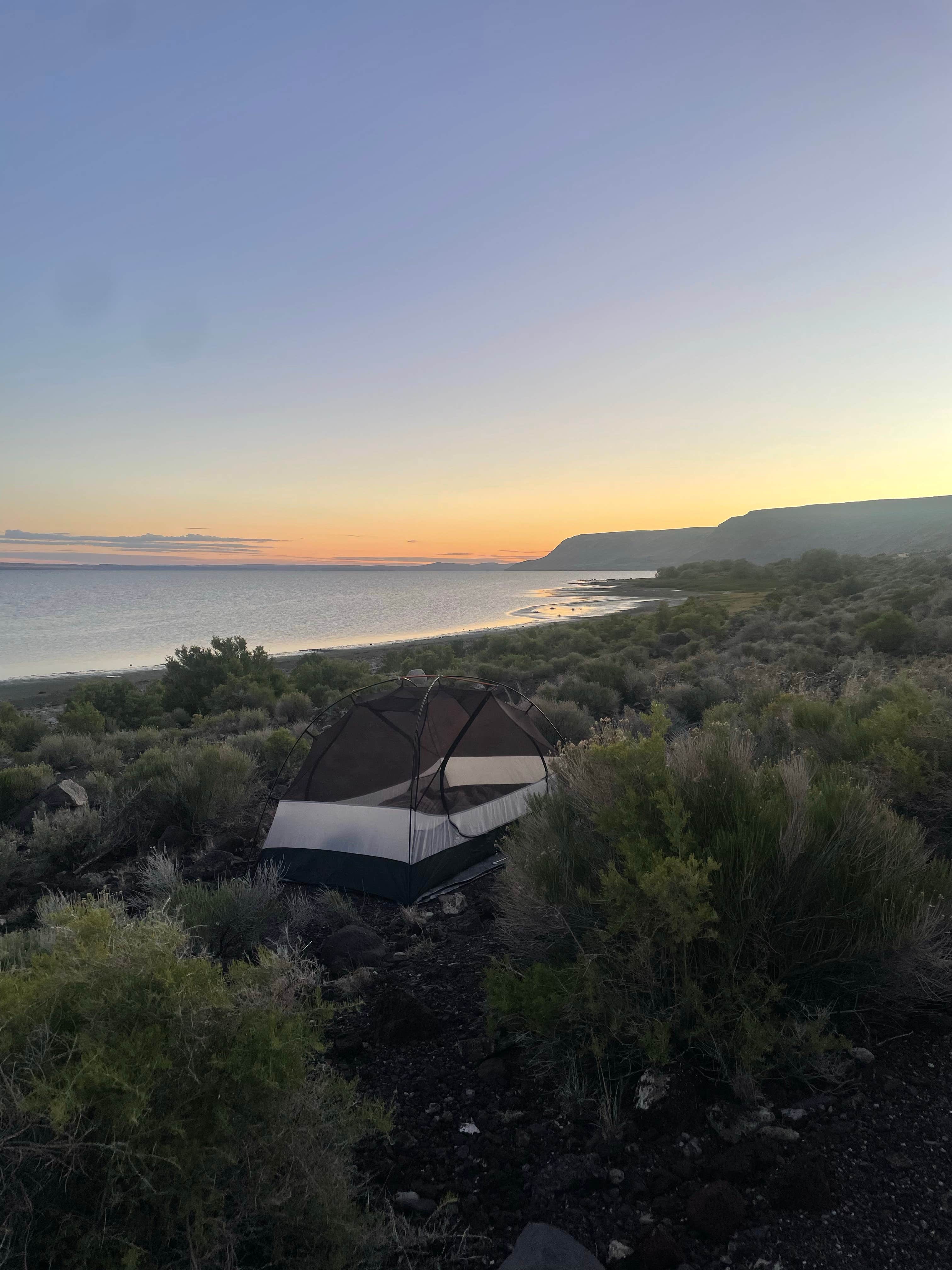 Camper-submitted photo at Lake Abert US 395 South Pullout Dispersed Camping near Plush, OR