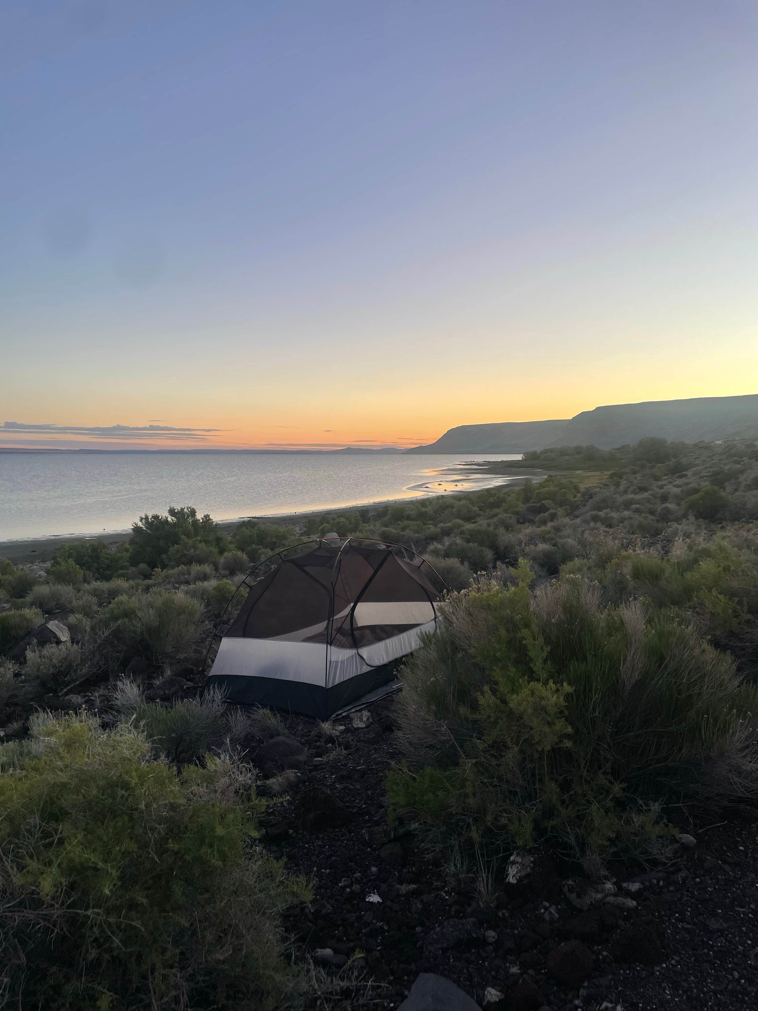Camper submitted image from Lake Abert US 395 South Pullout Dispersed Camping - 1