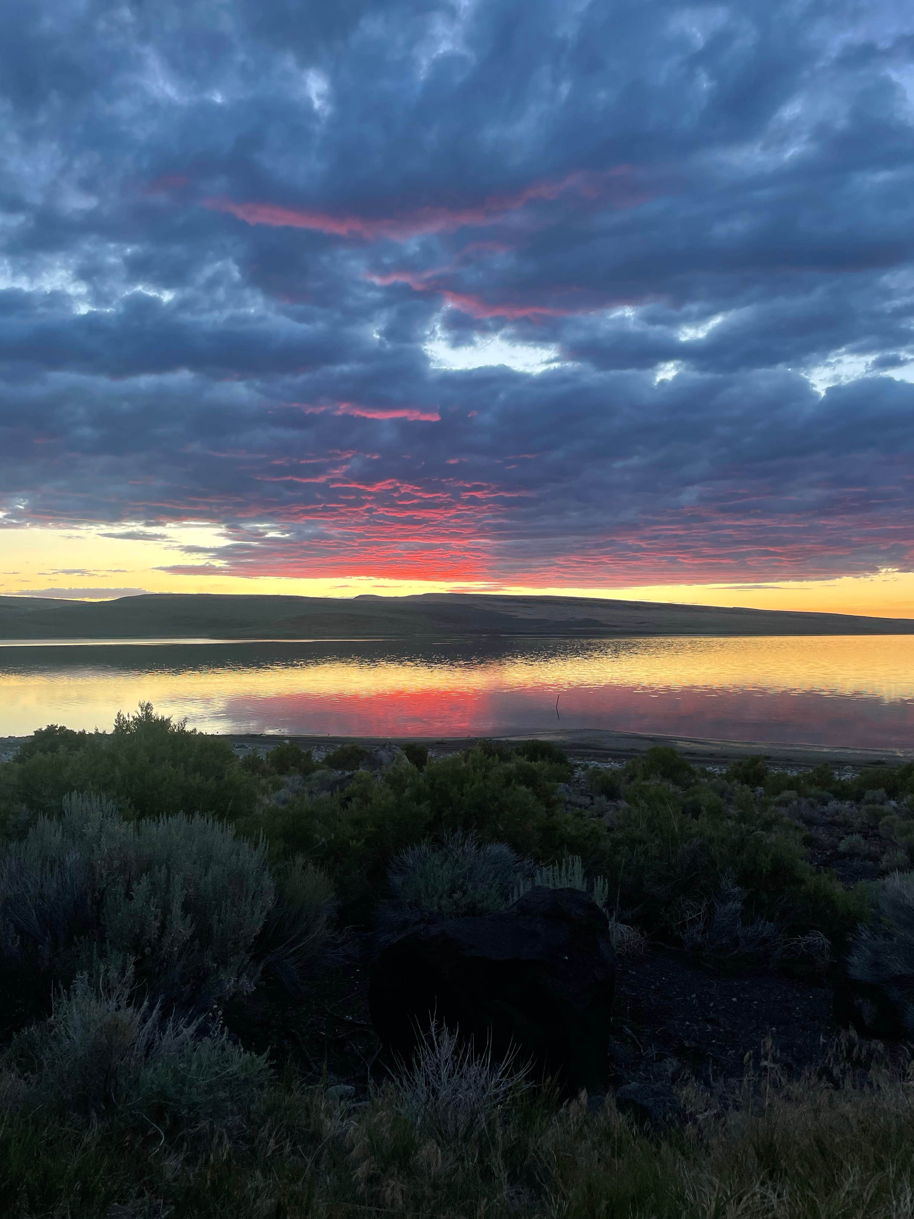 Austin R.'s photo of a dispersed camping area at Lake Abert US 395 South Pullout Dispersed Camping near Plush, OR