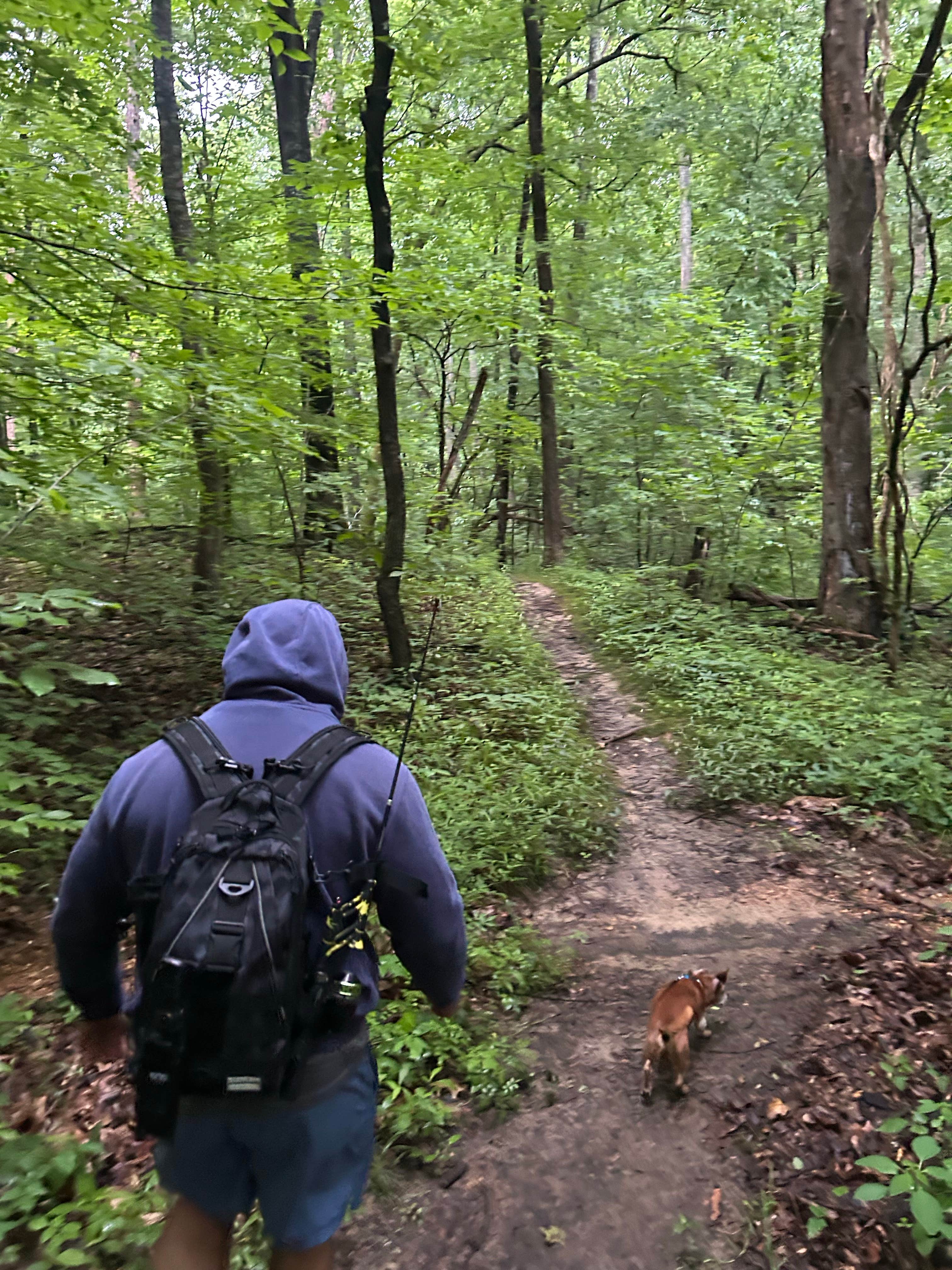 Makayla C.'s photo of camping with pets at Lake Boutin Campground — Trail of Tears State Park near Cape Girardeau, MO