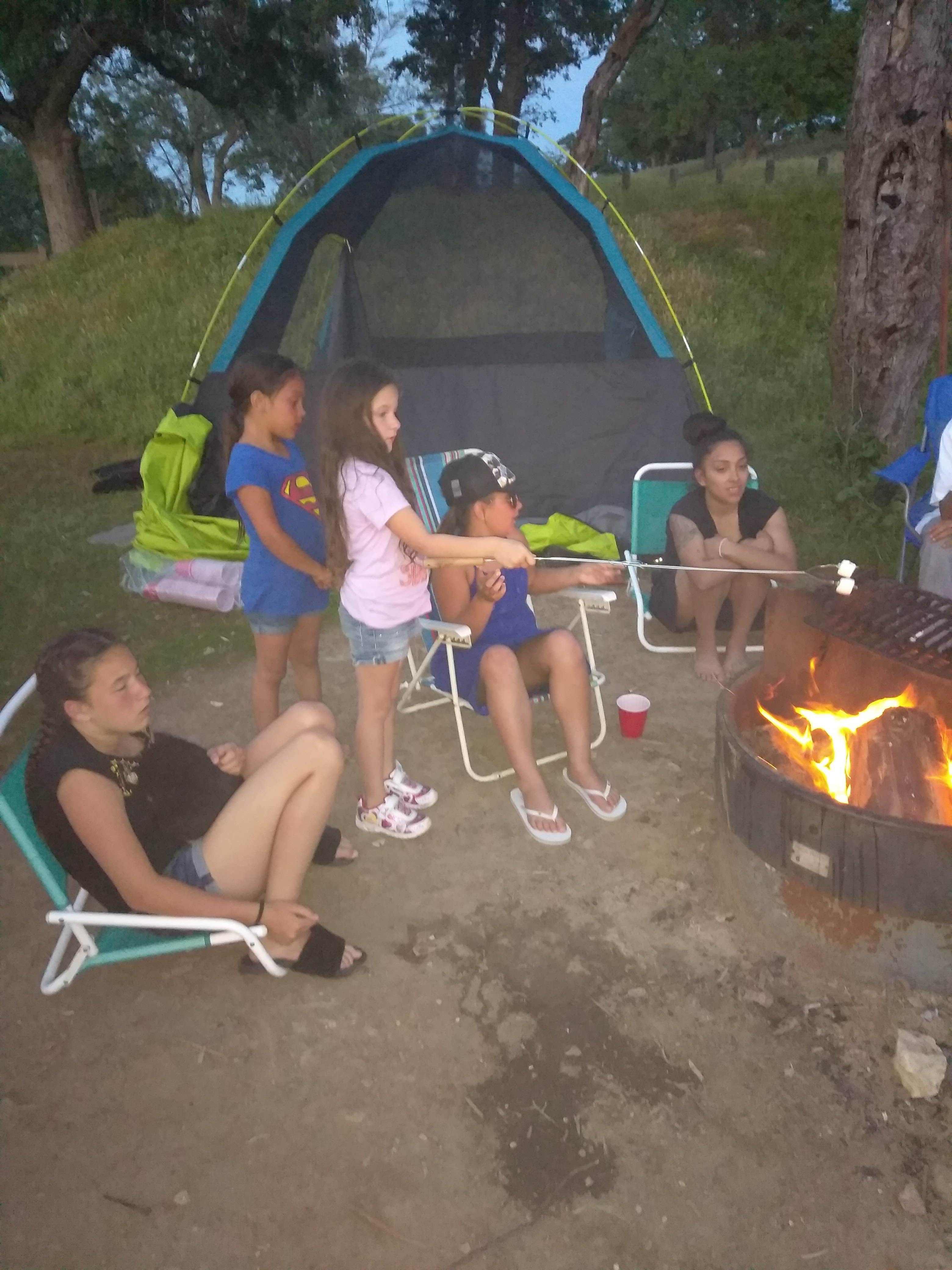 Roxanne D.'s photo of tent camping at Lake Camanche near Angels, CA