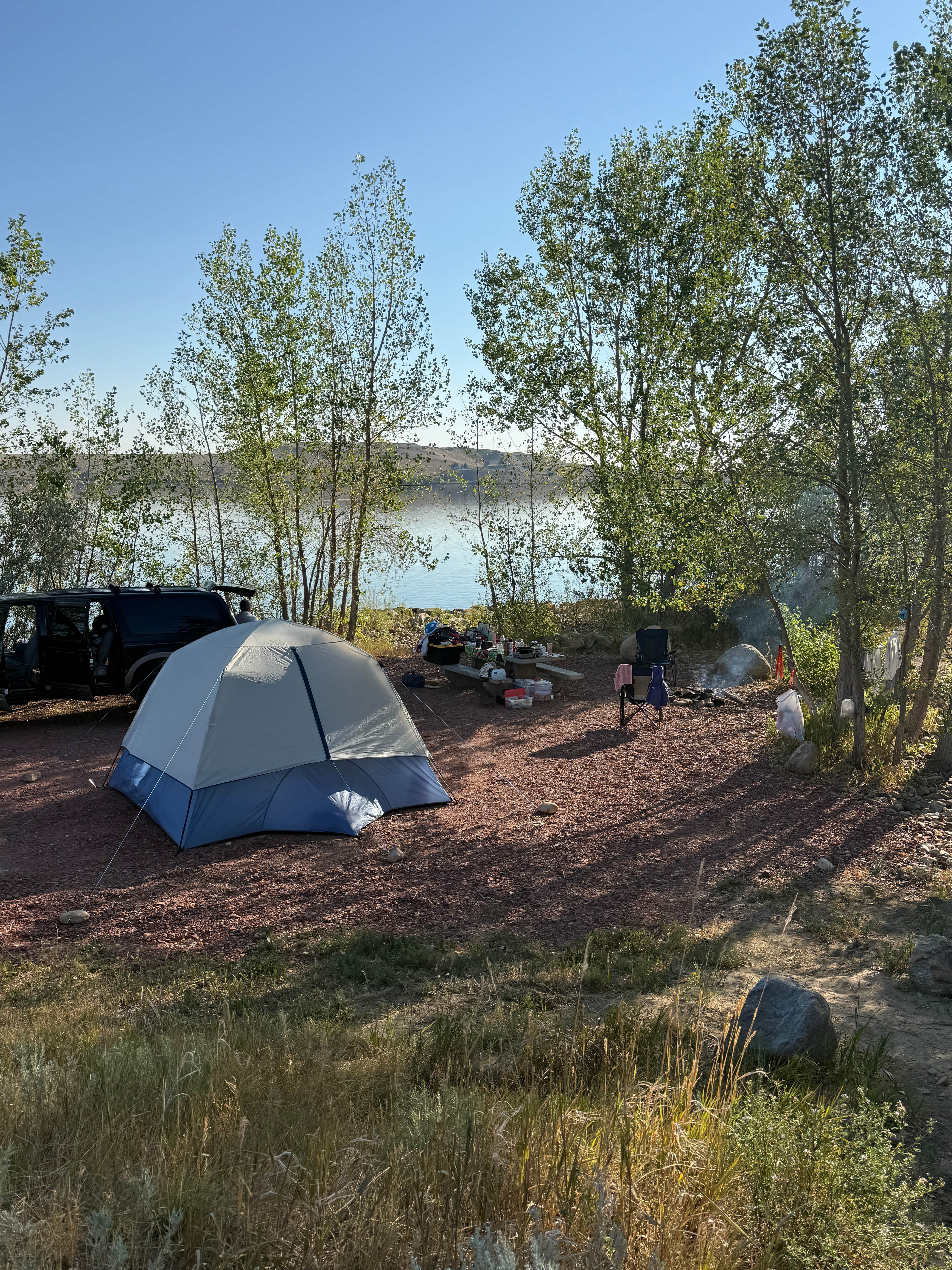 Camping near Wagon Box RV & Campground: lake desmet recreation area, Saddlestring, Wyoming