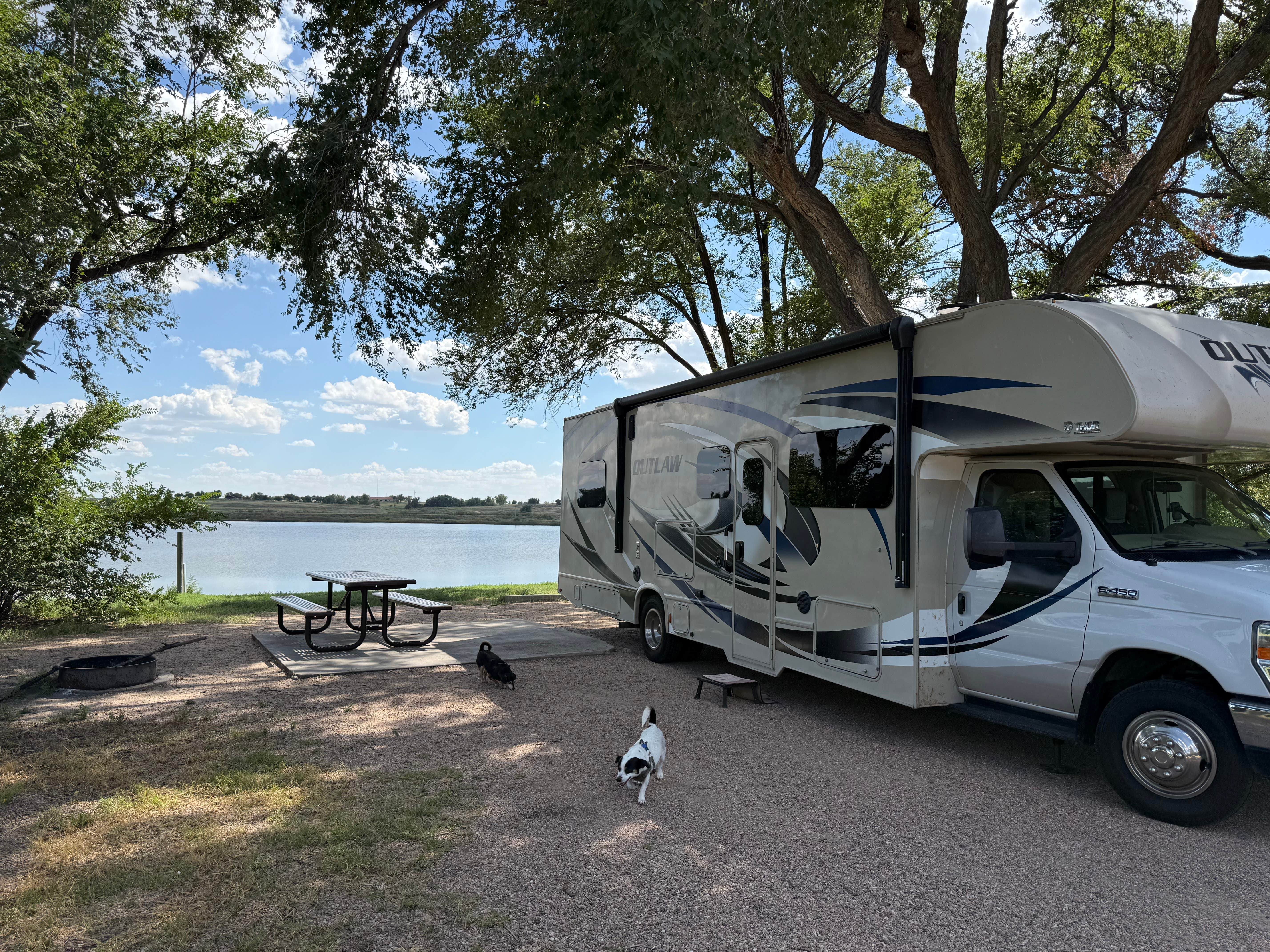 Shawn's photo of camping with pets at Lake Hasty Campground — John Martin Reservoir State Park near Hasty, CO