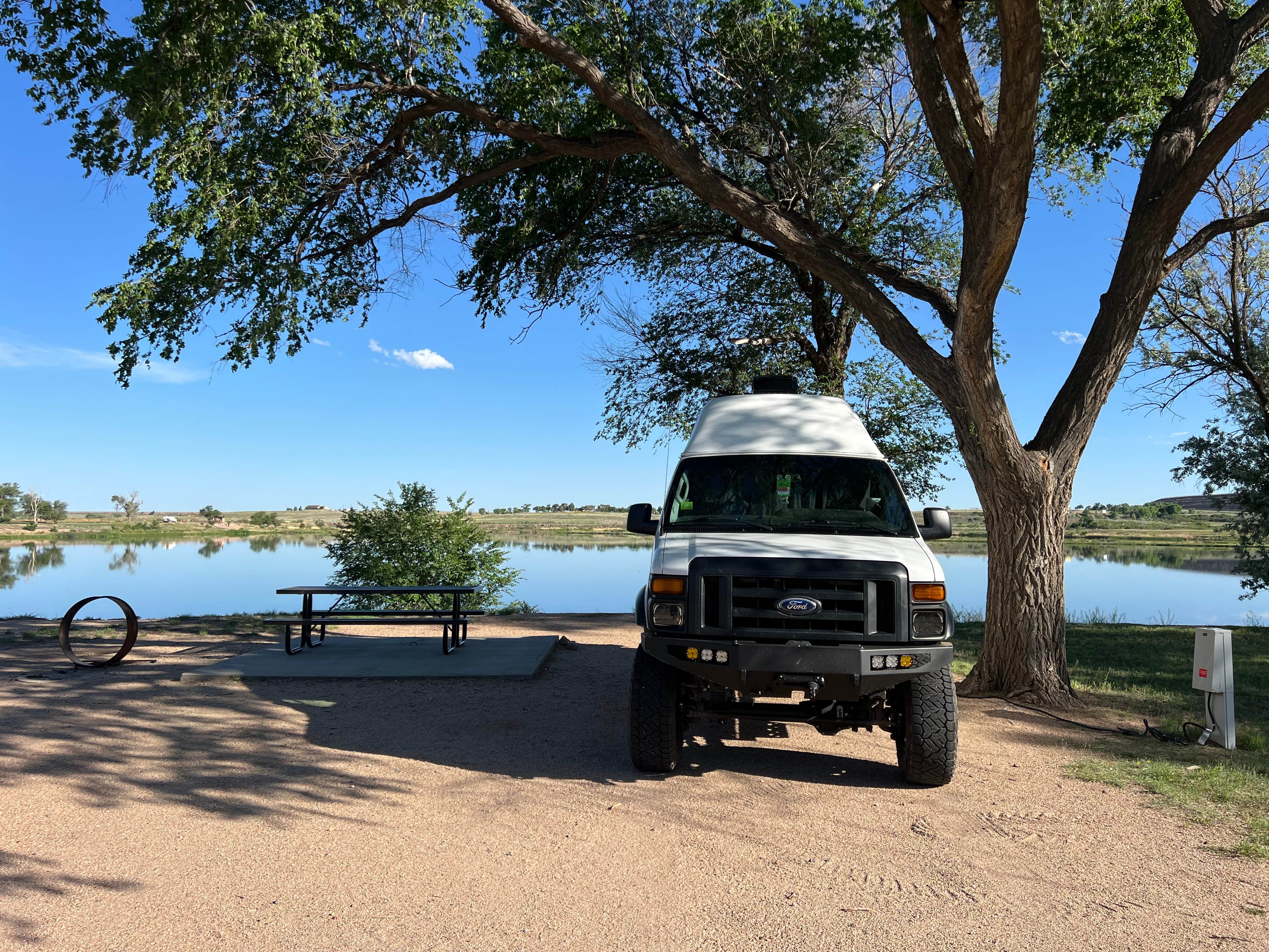 Meghan B.'s photo of rv camping at Lake Hasty Campground — John Martin Reservoir State Park near Pritchett, CO