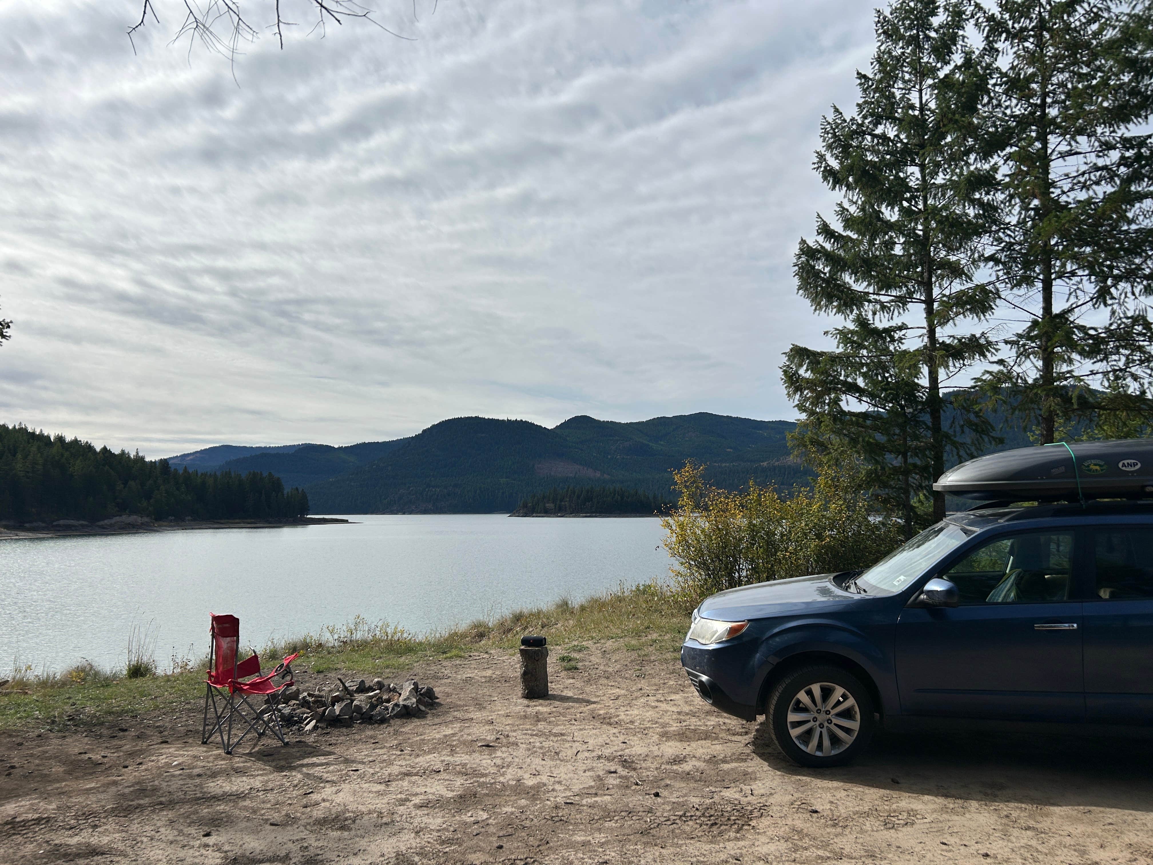 Camper-submitted photo at Lake Koocanusa peninsula near Kootenai National Forest