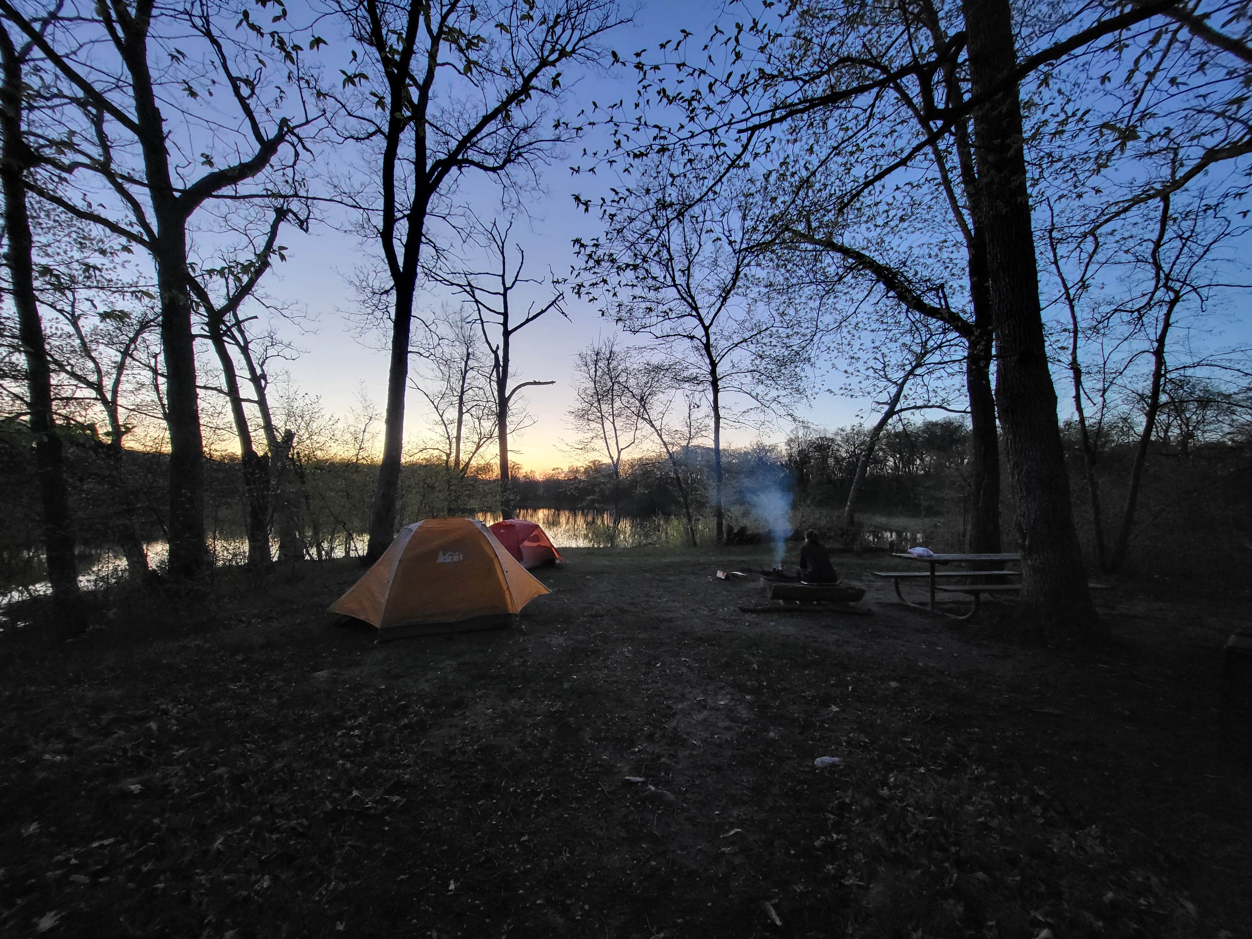 Lydia N.'s photo of tent camping at Lake Maria State Park Campground near St. Michael, MN