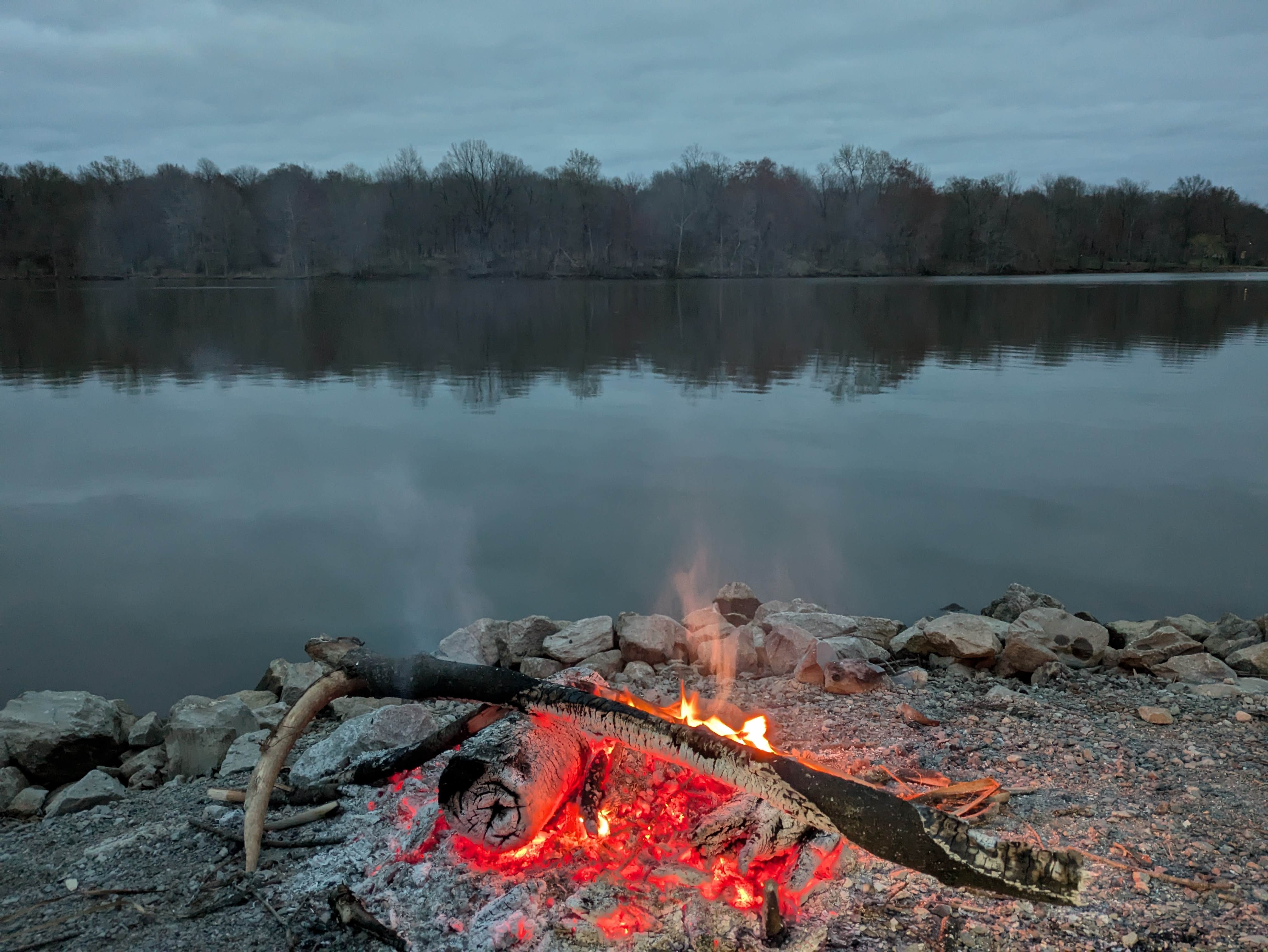 Camper-submitted photo at Lake Mauzy East near Evansville, IN