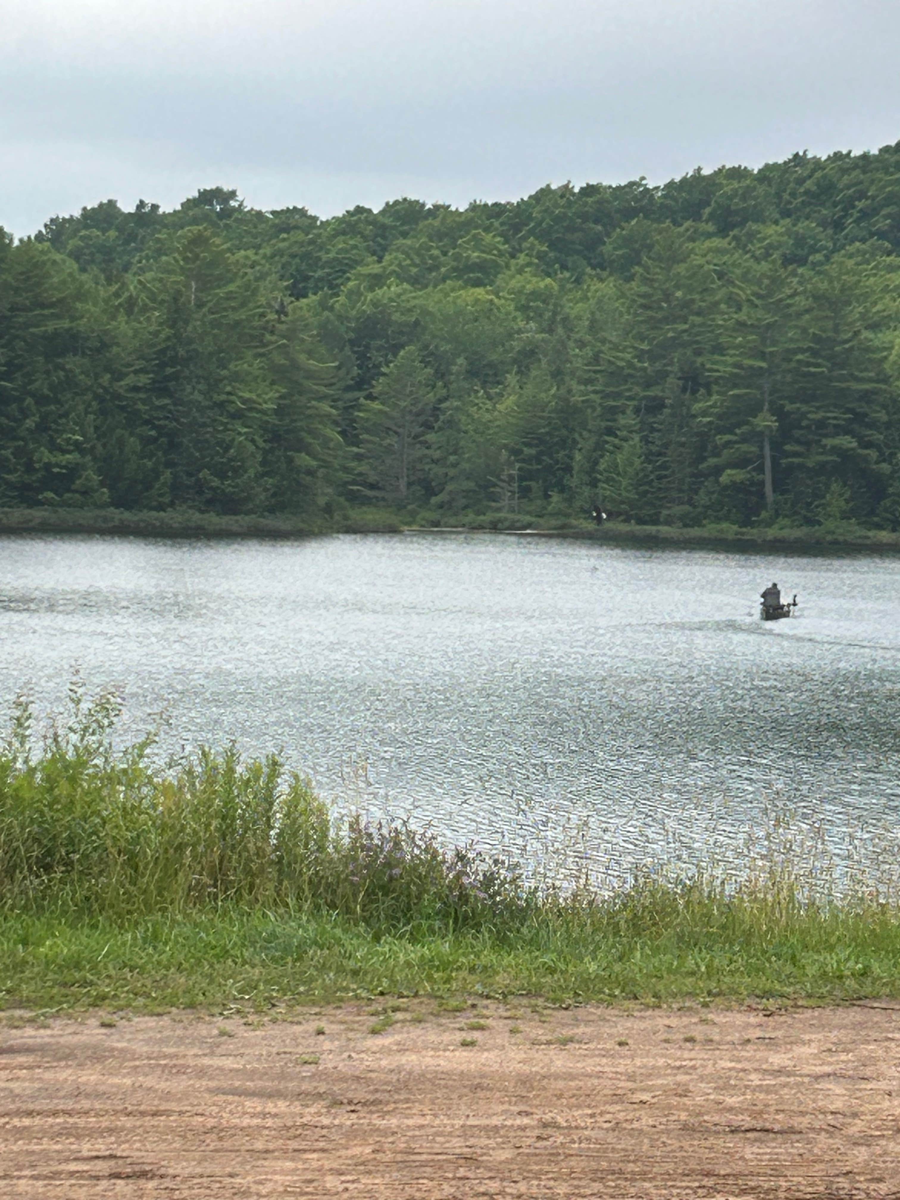 Betsy W.'s photo of a dispersed camping area at Lake Perrault near Ahmeek, MI