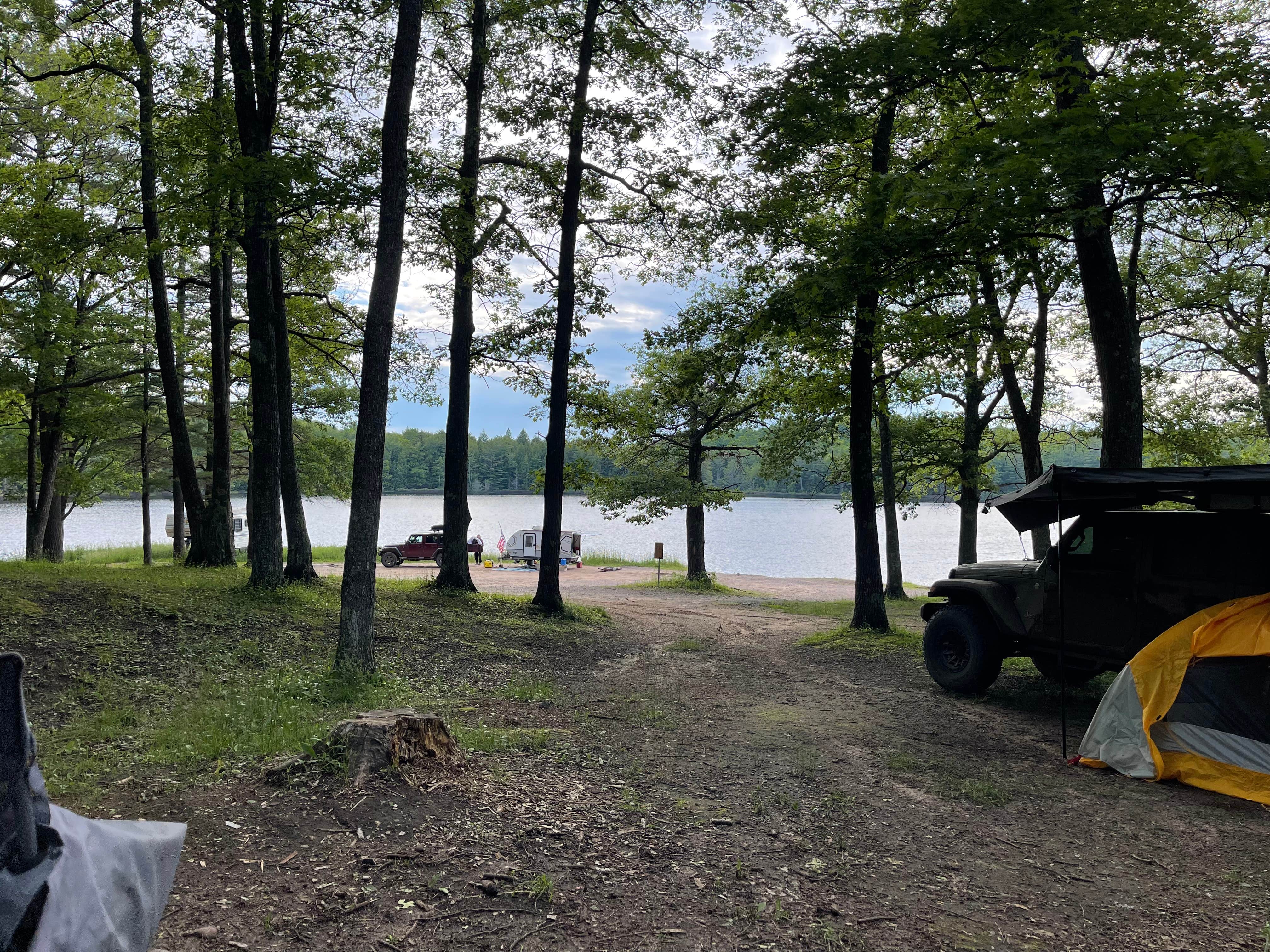 Pat F.'s photo of tent camping at Lake Perrault near Houghton, MI