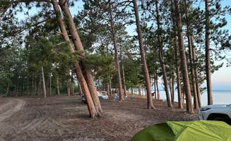 Gayle B.'s photo of tent camping at Lake Superior Beachfront (US Forest Land) near Manistique, MI
