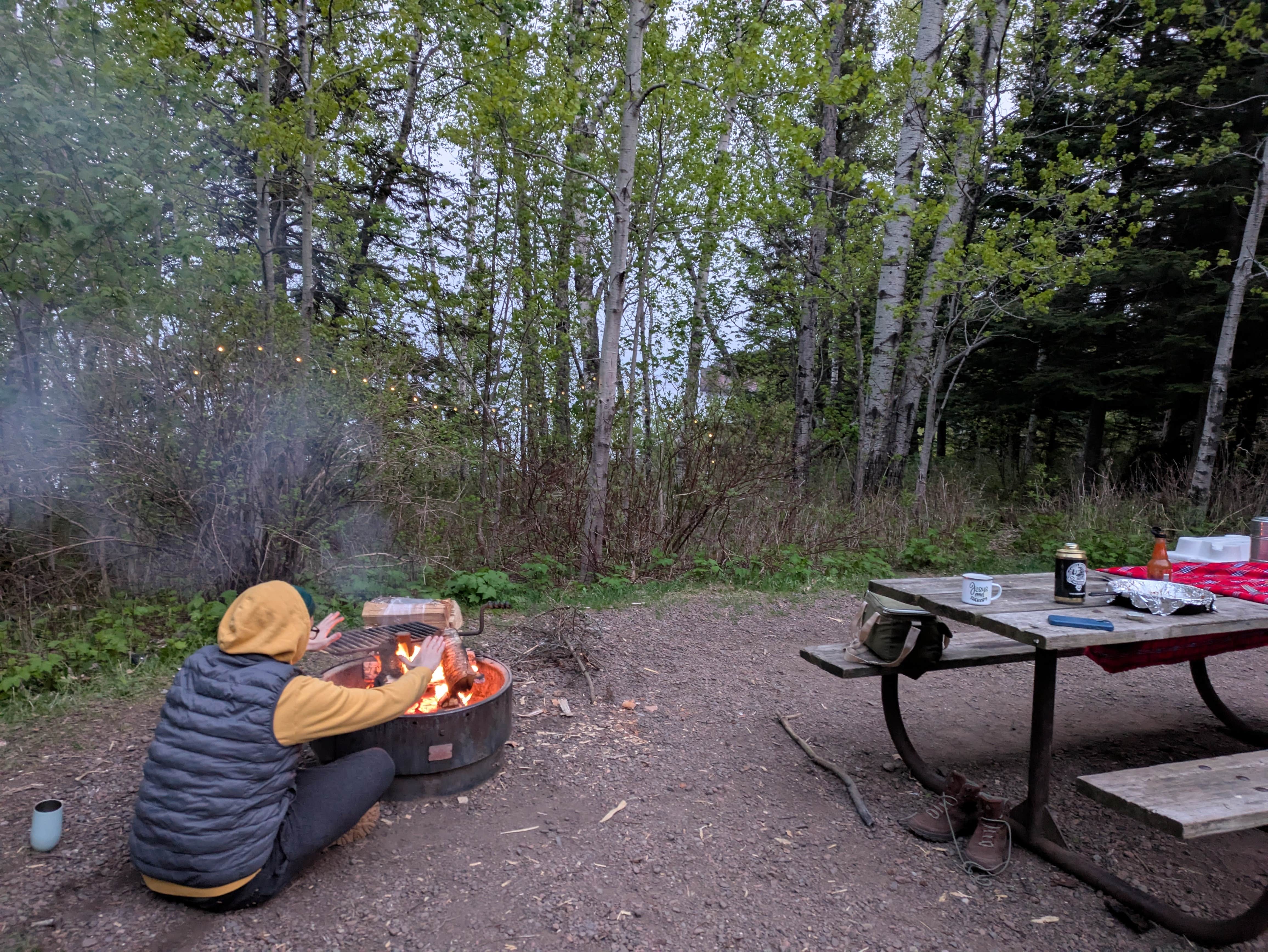 Sarah D.'s photo of tent camping at Lake Superior Cart-in Campground — Tettegouche State Park near Beaver Bay, MN