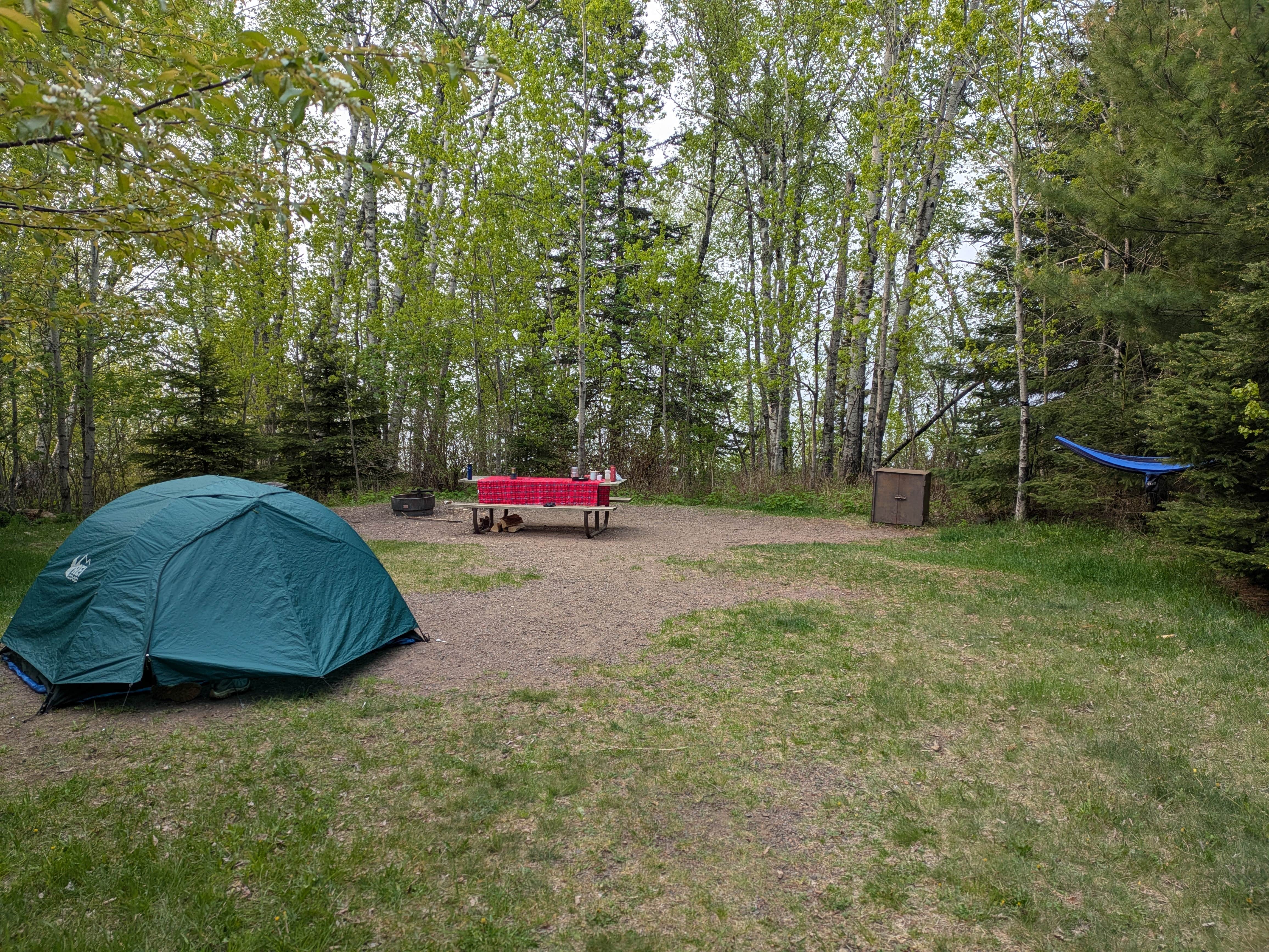 Sarah D.'s photo of tent camping at Lake Superior Cart-in Campground — Tettegouche State Park near Washburn, WI