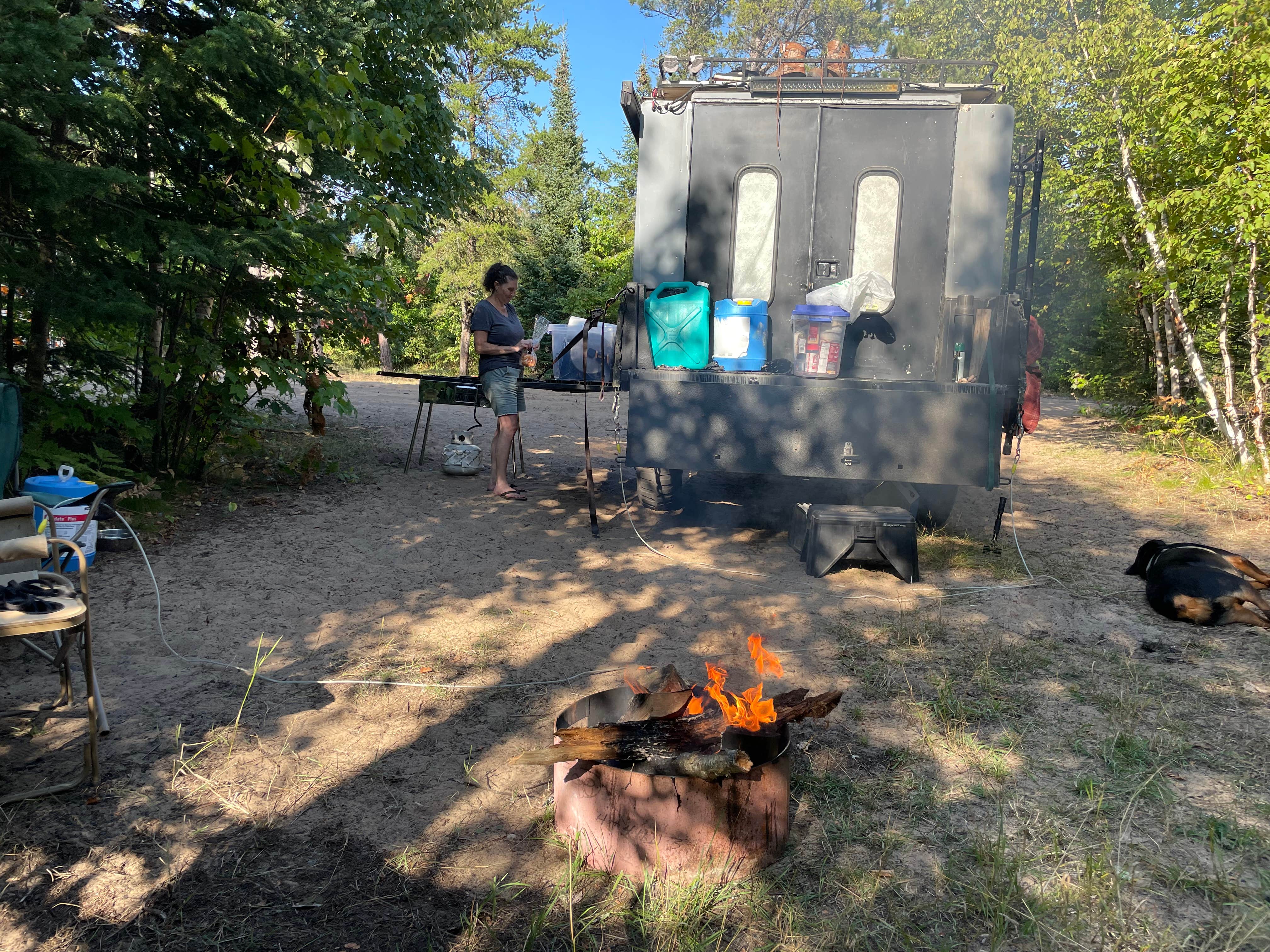 Clete B.'s photo of a dispersed camping area at Lake Superior North Shore near Brimley, MI