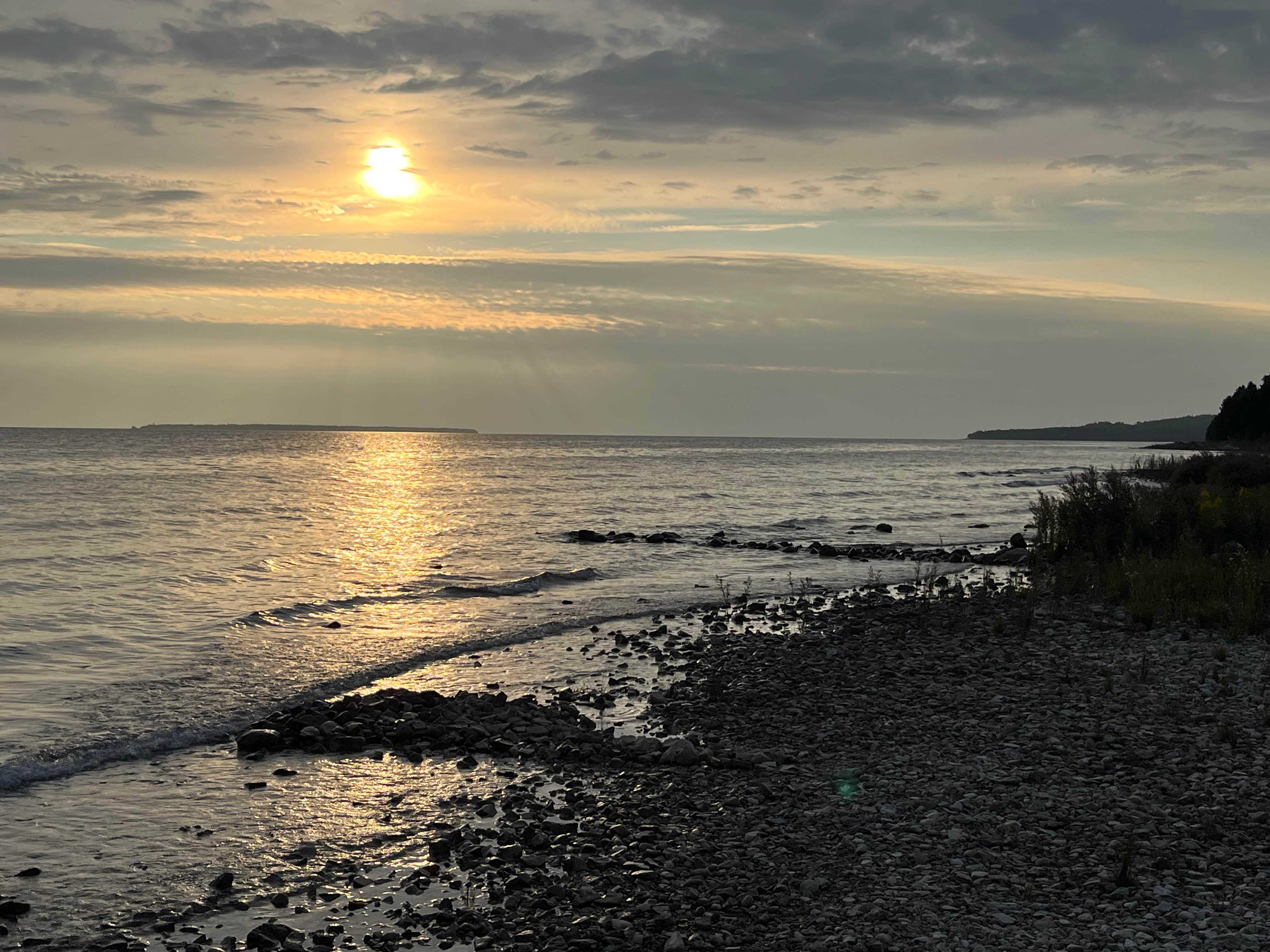 Camper-submitted photo at Lakeshore Park Campground near Carp Lake, MI