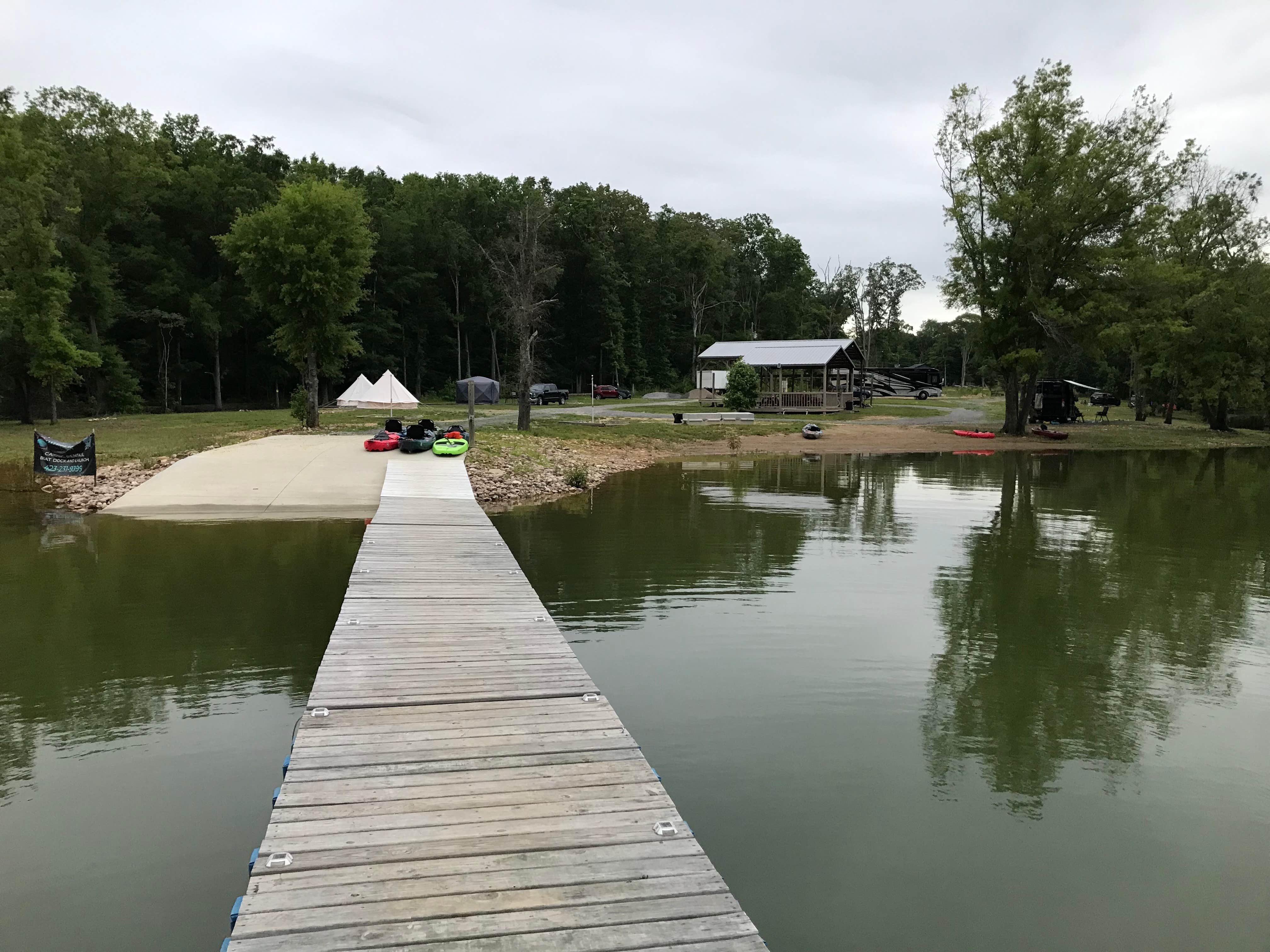 Richard T.'s photo of tent camping at Lakeside Getaway on Douglas near Eidson, TN