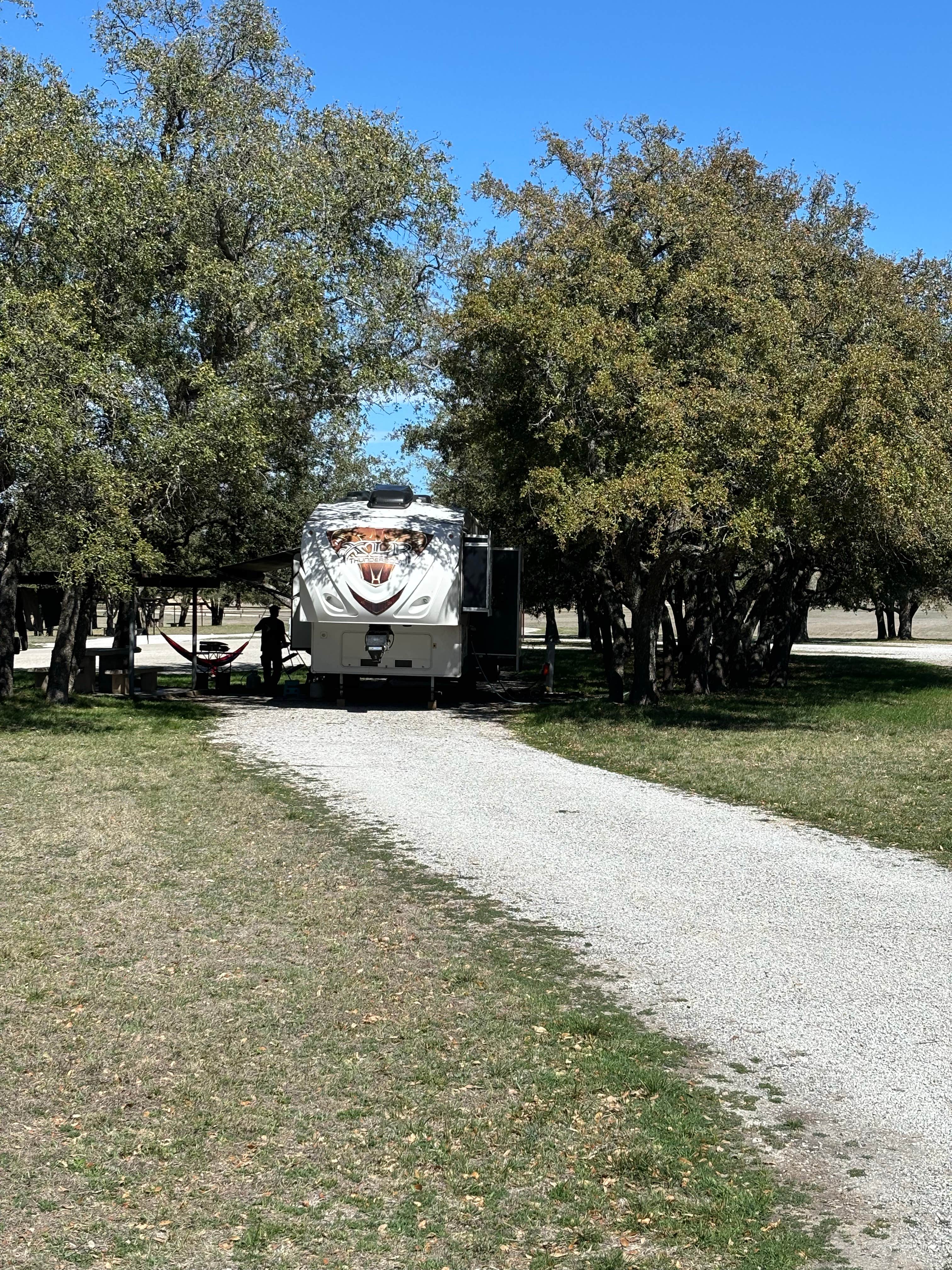 Pam J.'s photo of rv camping at COE Hords Creek Lake Lakeside Park near Eden, TX