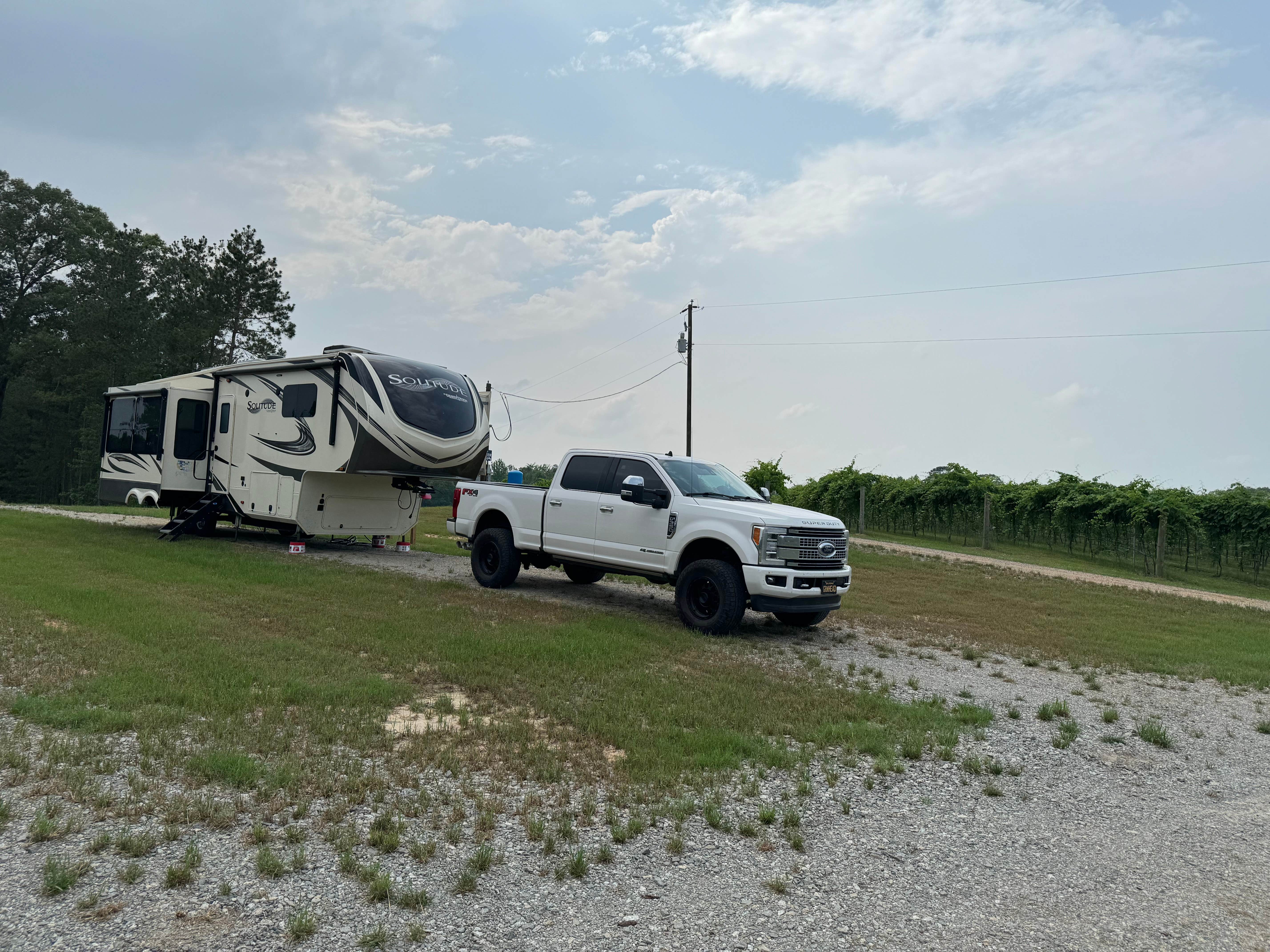 Rob D.'s photo of rv camping at Landry Vineyards Grape Escape RV Sites near Ruston, LA