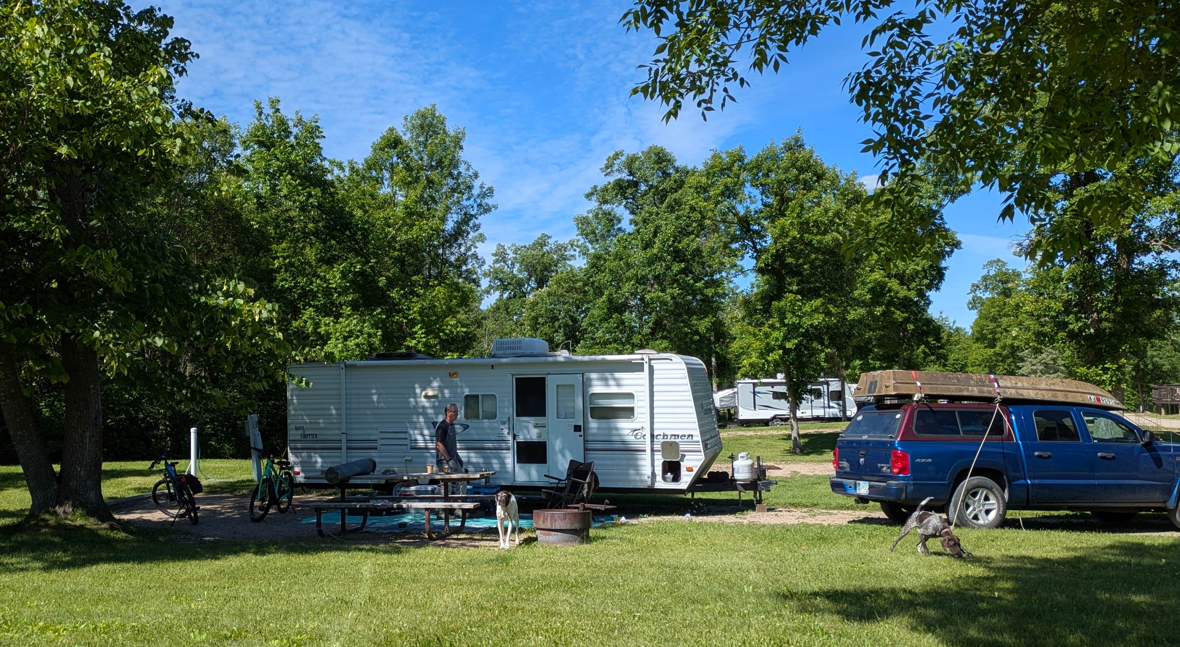 Camper-submitted photo at La Salle Lake State Recreation Area Campground near Shevlin, MN