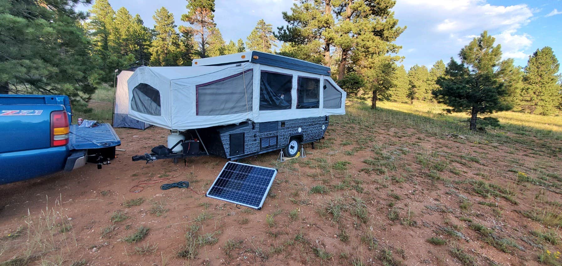Stephanie W.'s photo of a dispersed camping area at Lava Flats Dispersed Camping near Duck Creek Village, UT