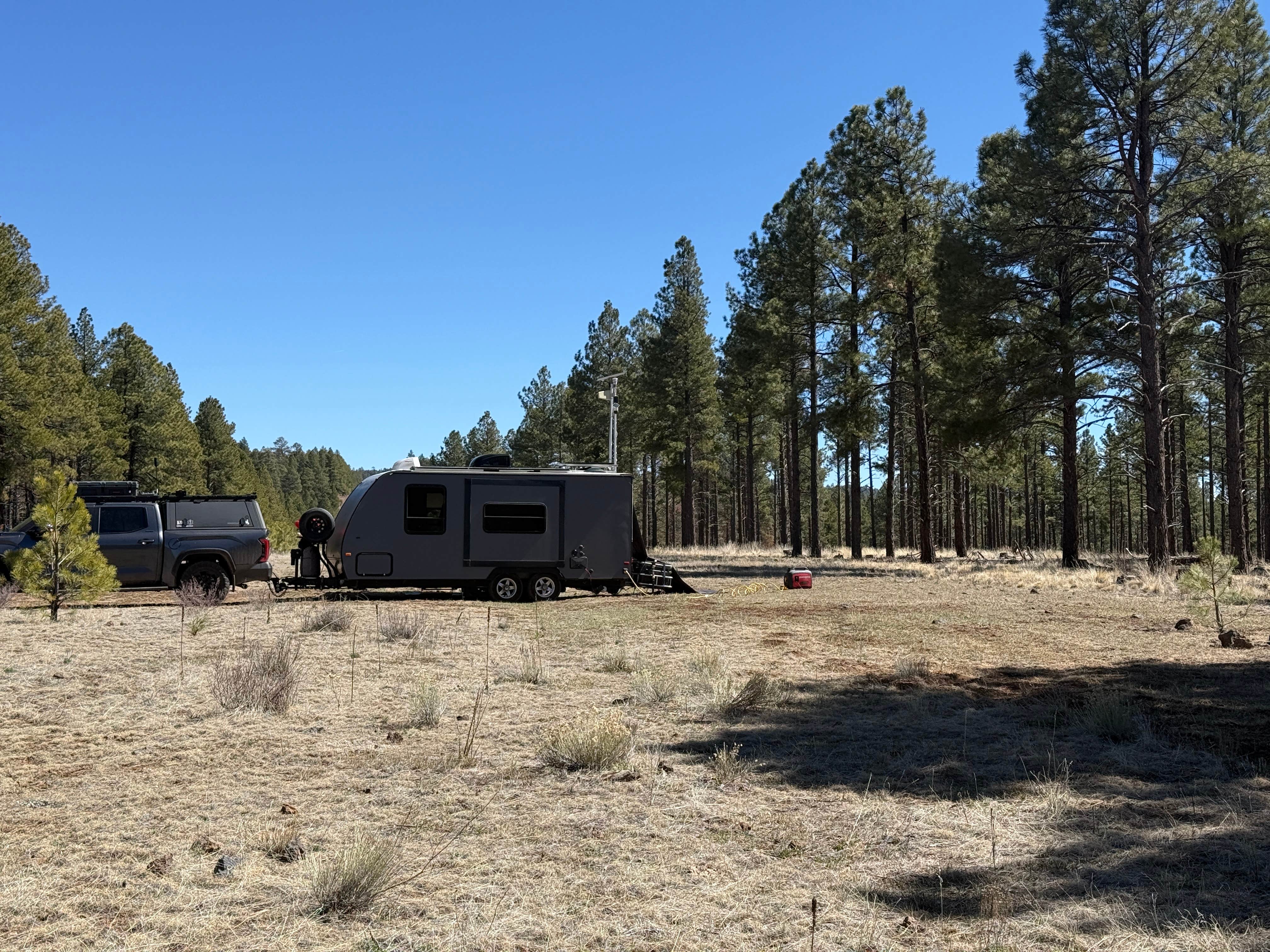 Camping near Wing Mountain Dispersed Camping: Lava Tube Cave Path on Forest Road 171, Bellemont, Arizona