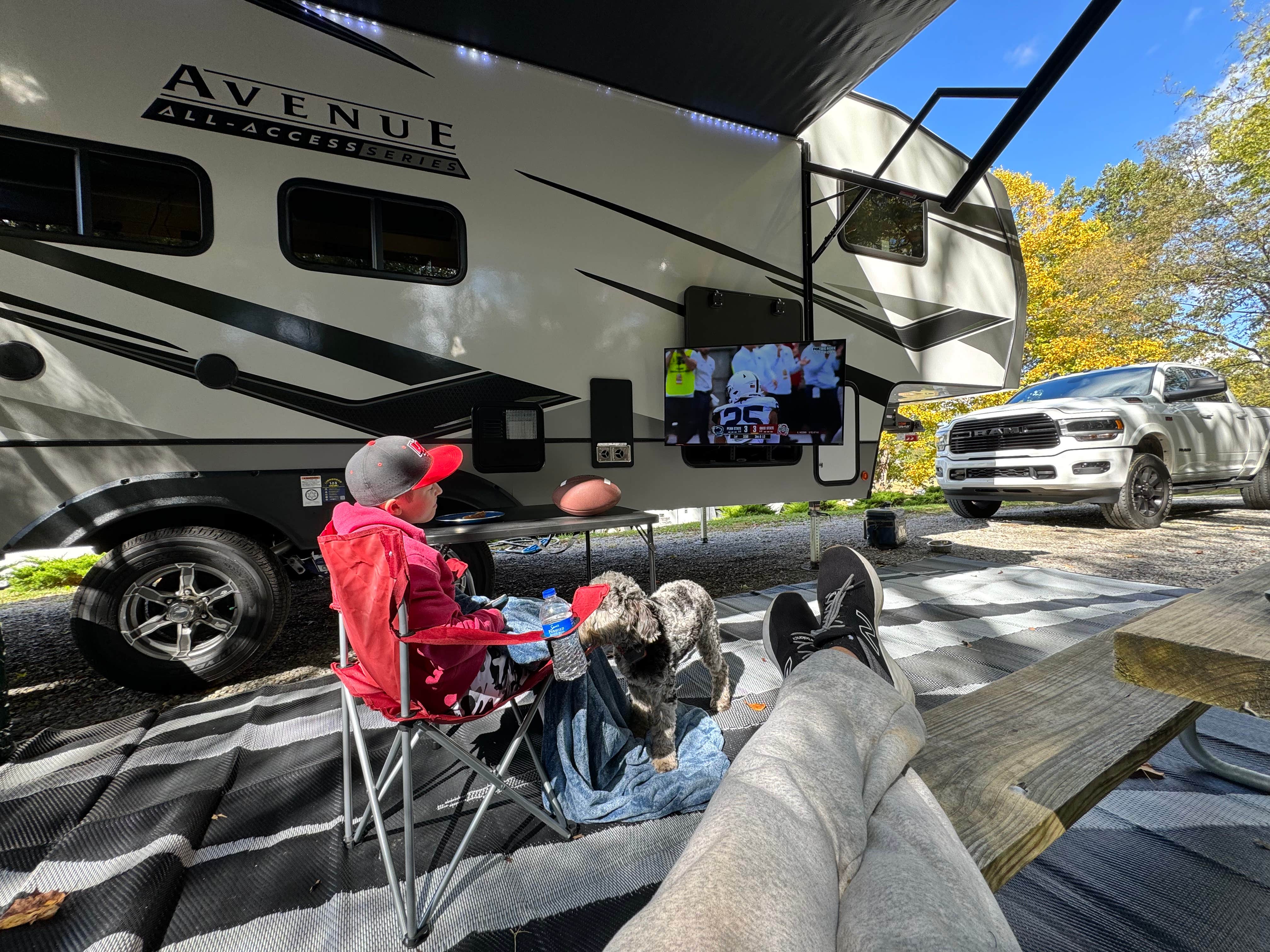 Zach T.'s photo of camping with pets at Lazy Llama Campground near Kingsport, TN