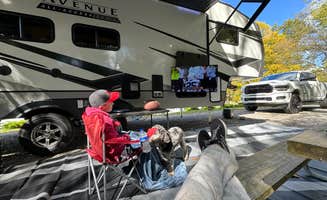 Zach T.'s photo of camping with pets at Lazy Llama Campground near Cherokee National Forest