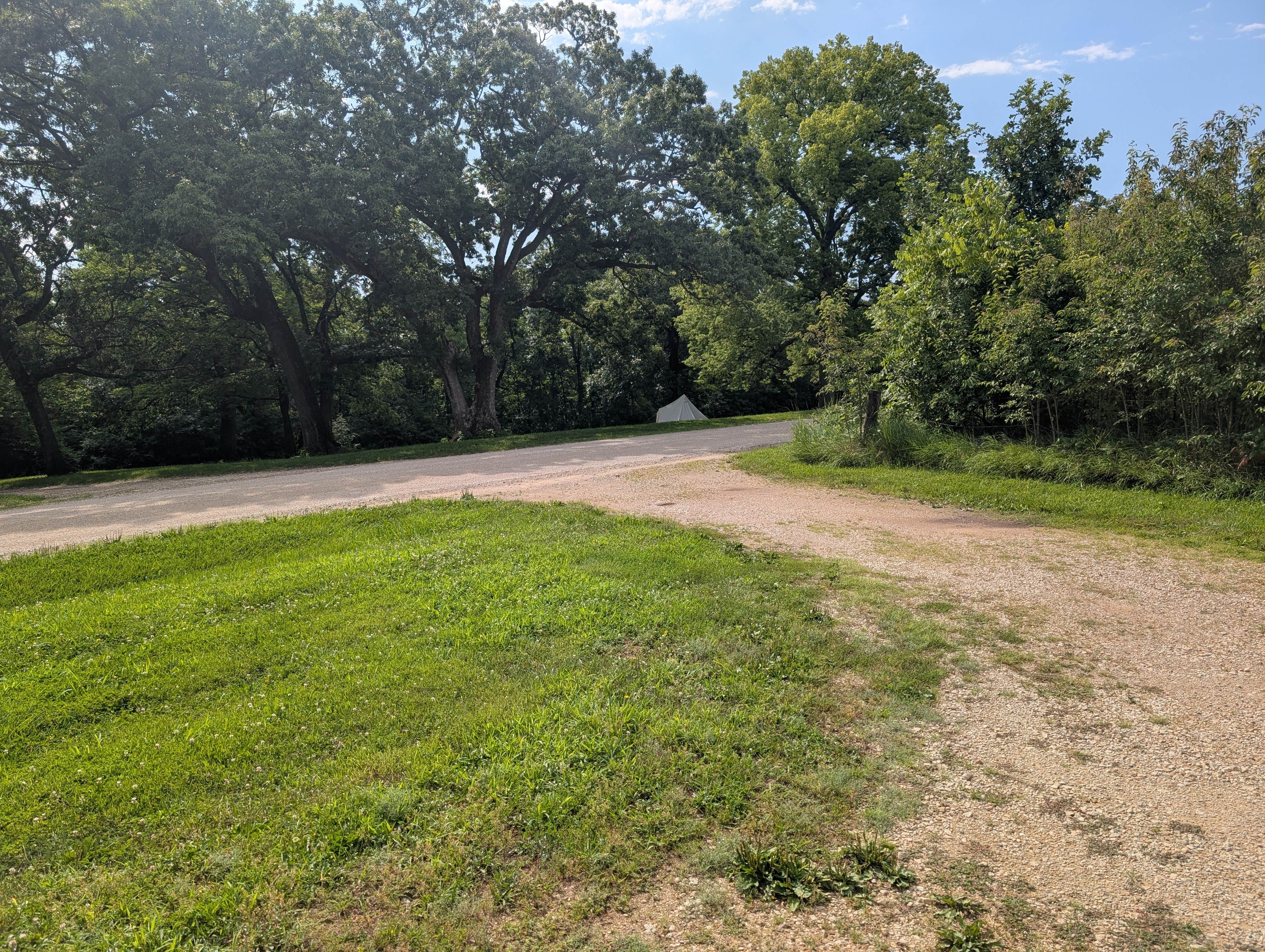 Rick M.'s photo of a dispersed camping area at Leavenworth Kansas State Fishing Lake near Unity Village, MO