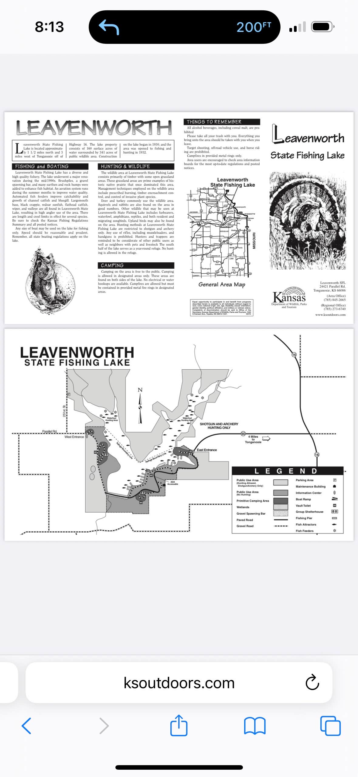 Camper-submitted photo at Leavenworth Kansas State Fishing Lake near Lawrence, KS