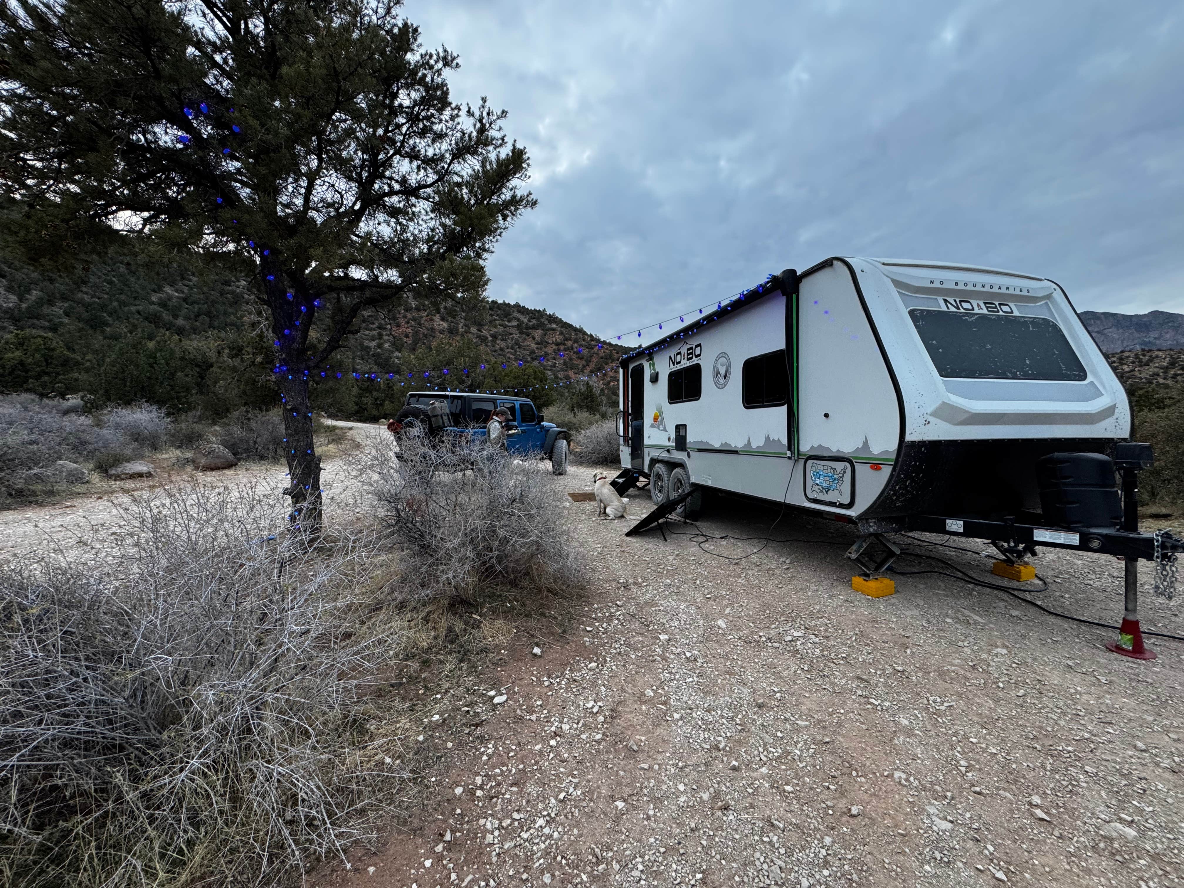 Michael M.'s photo of camping with pets at Leeds Canyon Dispersed #7-8 near Dammeron Valley, UT
