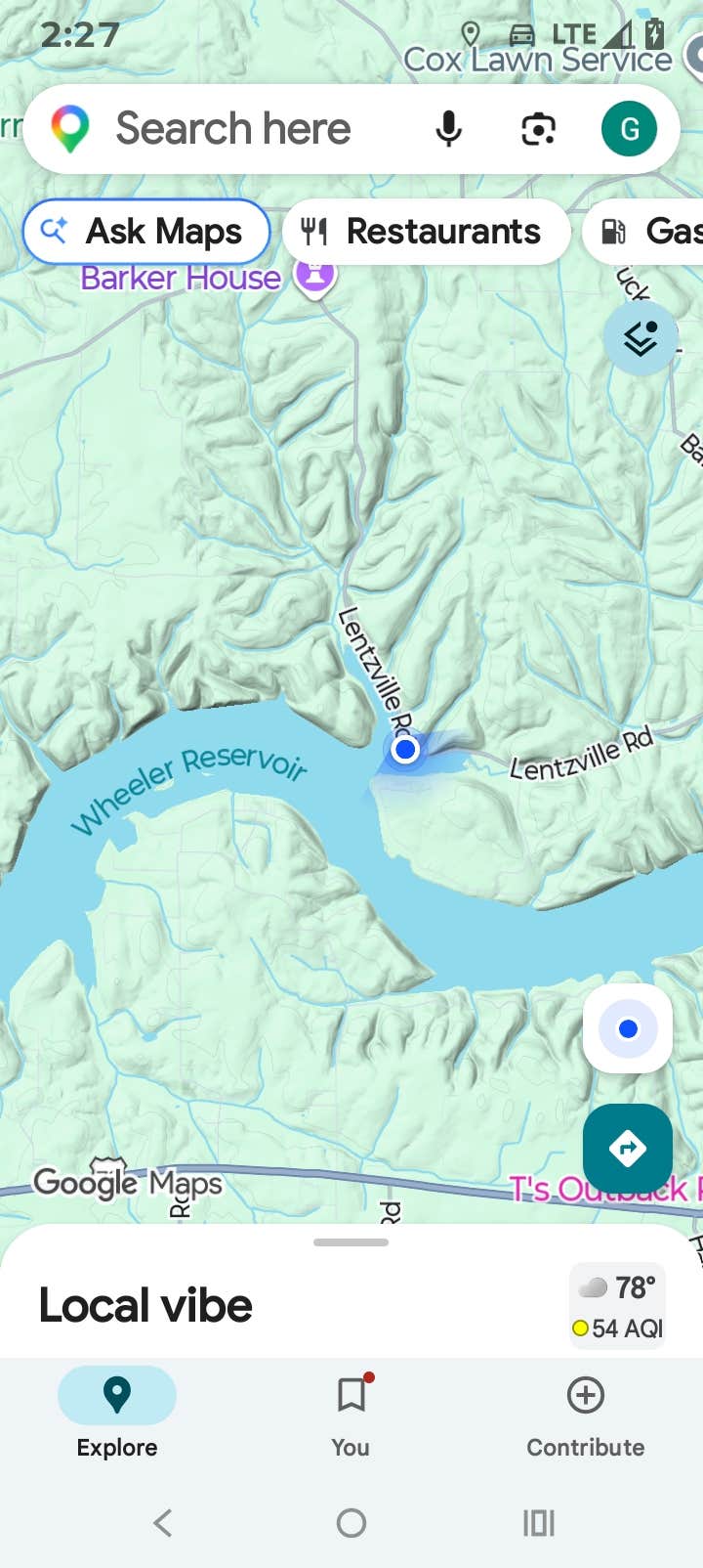 Camper-submitted photo at Lentzville Road near Bear Creek, AL