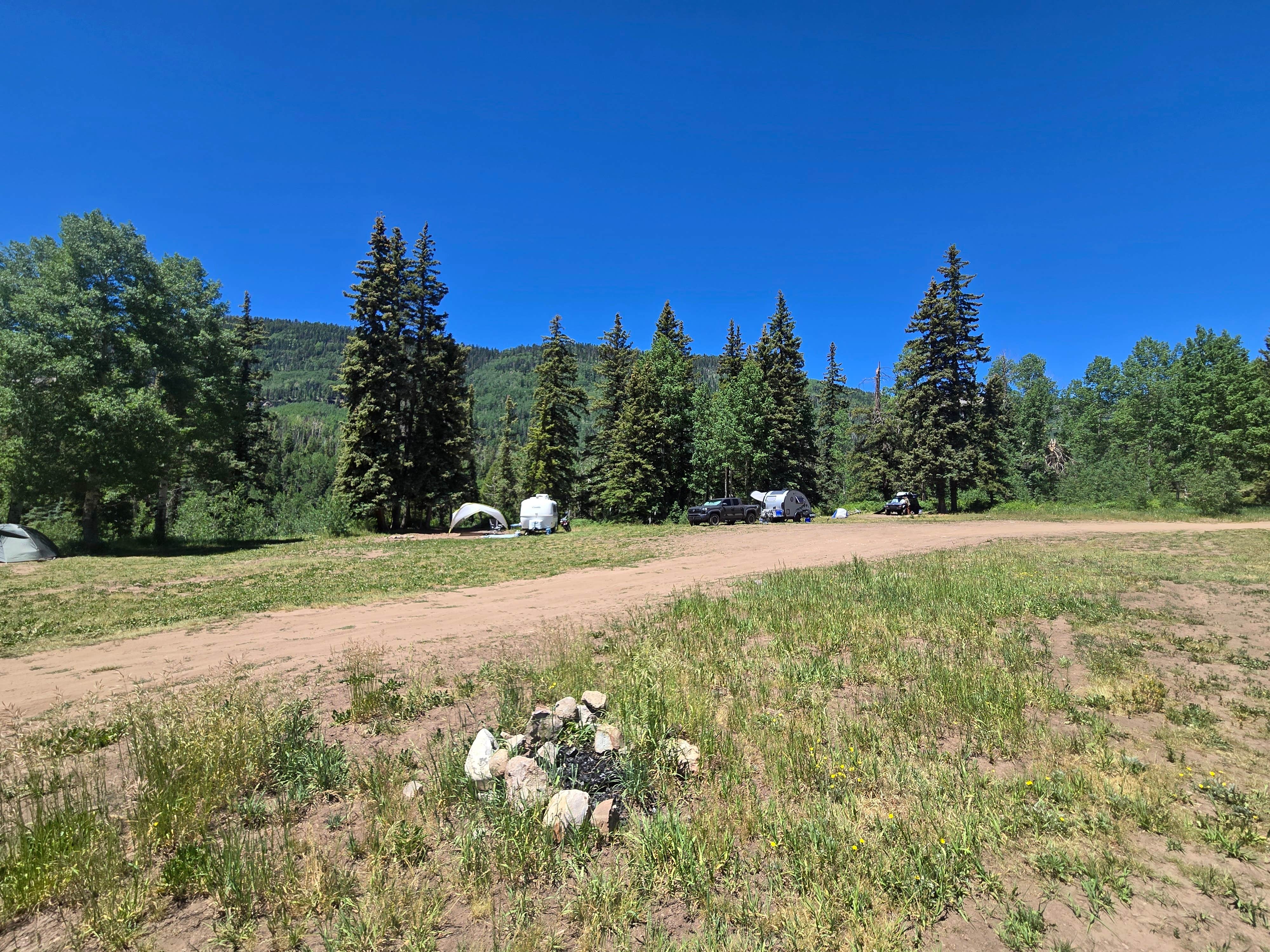 Steve M.'s photo of tent camping at Lime Creek - Dispersed Sites near Pagosa Springs, CO