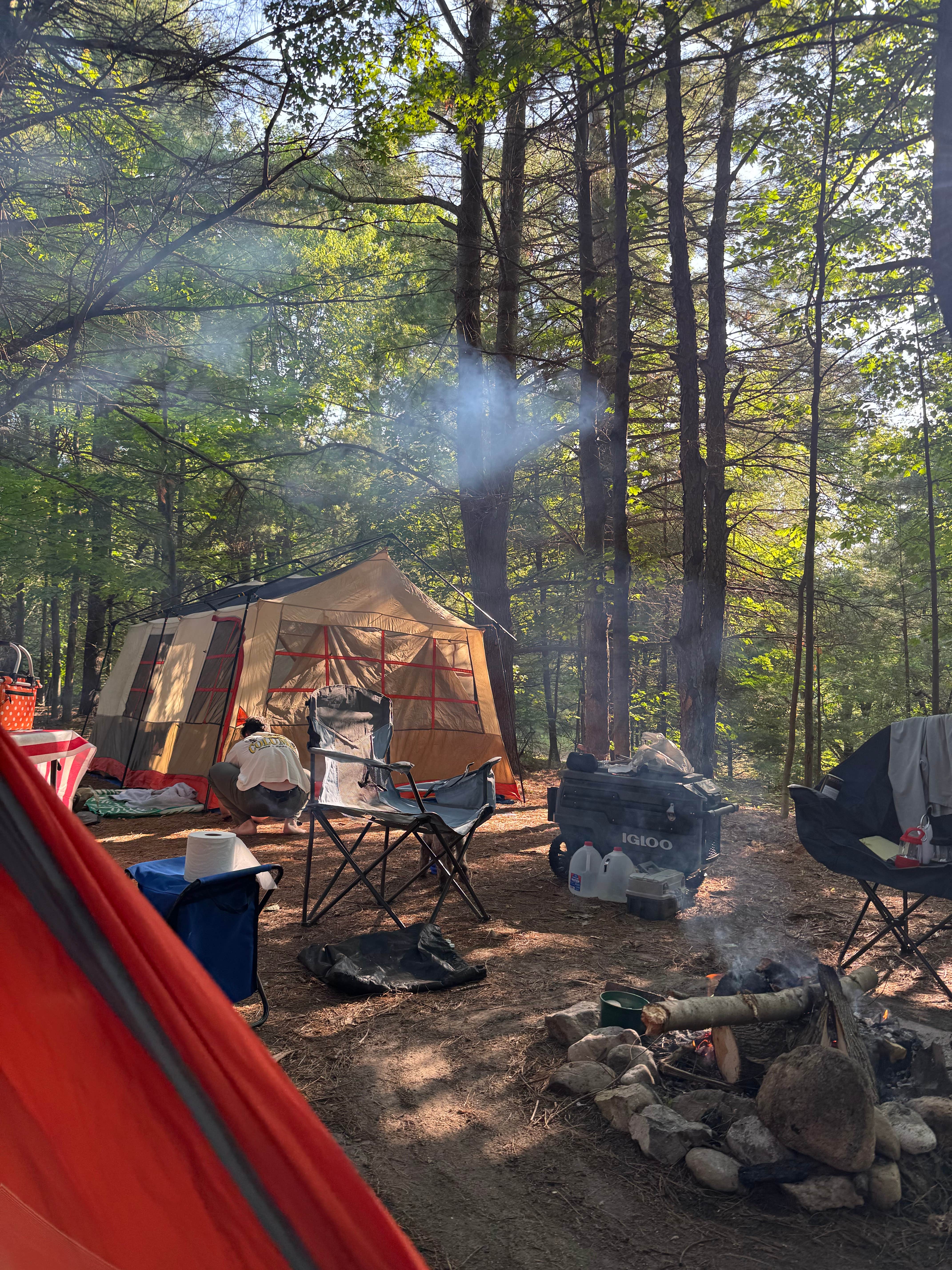 Camper-submitted photo at Lime Lake near Lake Leelanau, MI