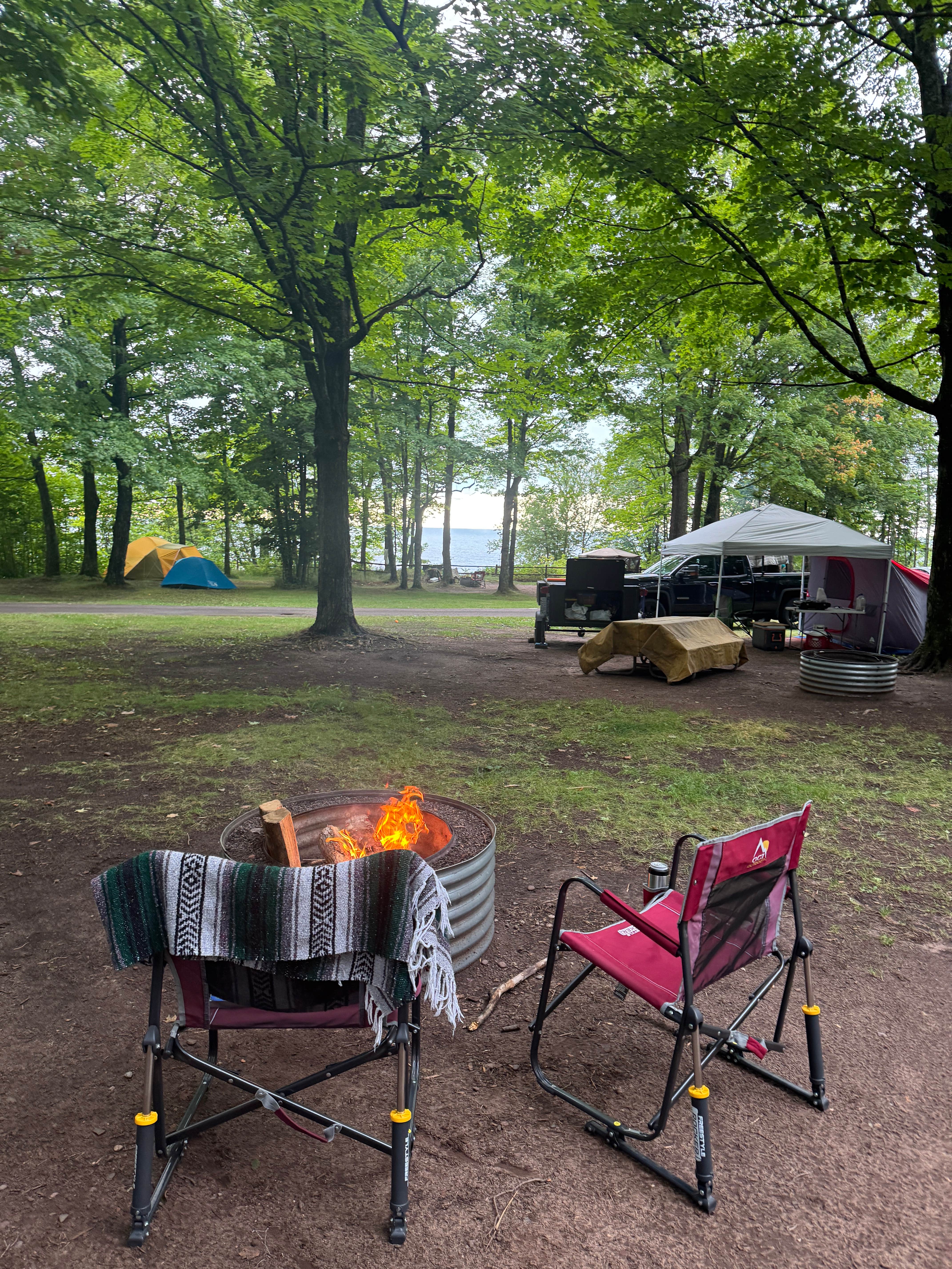 Carly A.'s photo at Little Presque Isle Rustic Outpost Camp — Porcupine Mountains Wilderness State Park near White Pine, MI