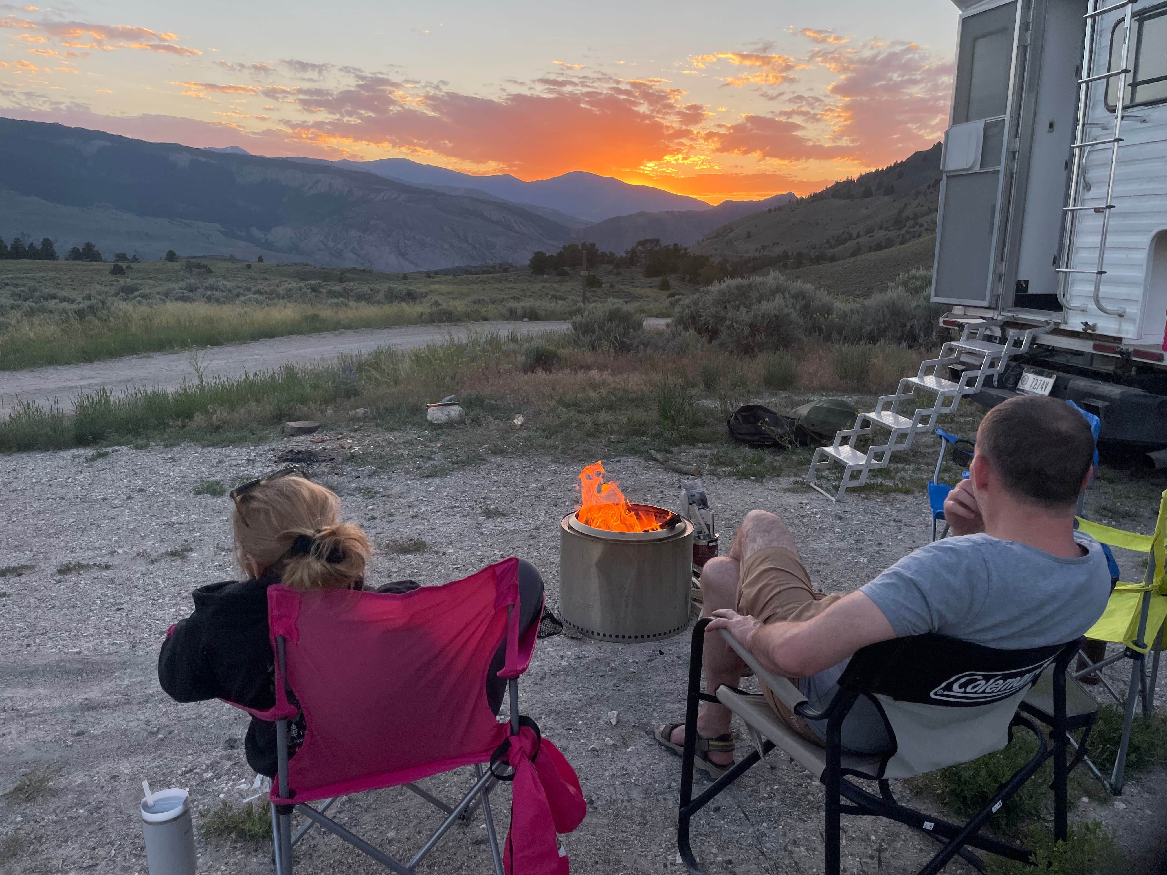 Allison S.'s photo of tent camping at Little Trail Creek Road - Dispersed Site near Emigrant, MT