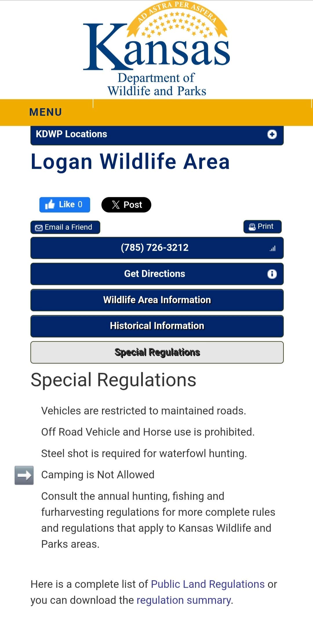 Camping near Whistle Stop RV and Antiques: Logan County State Fishing Lake, Winona, Kansas