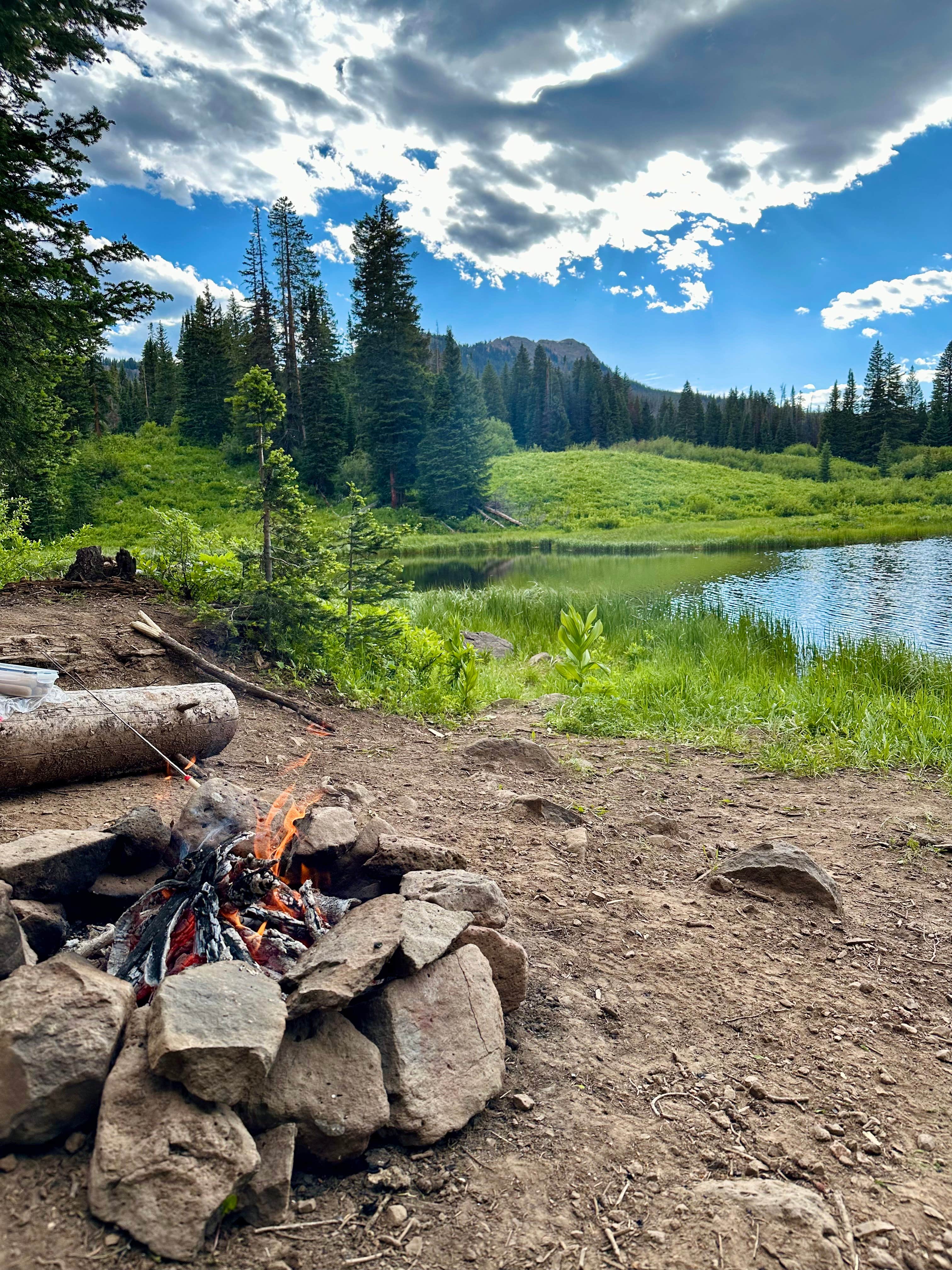 Sarah S.'s photo of a dispersed camping area at Lone Lick Lakes near Heeney, CO