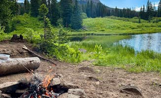 Sarah S.'s photo of a dispersed camping area at Lone Lick Lakes near Heeney, CO