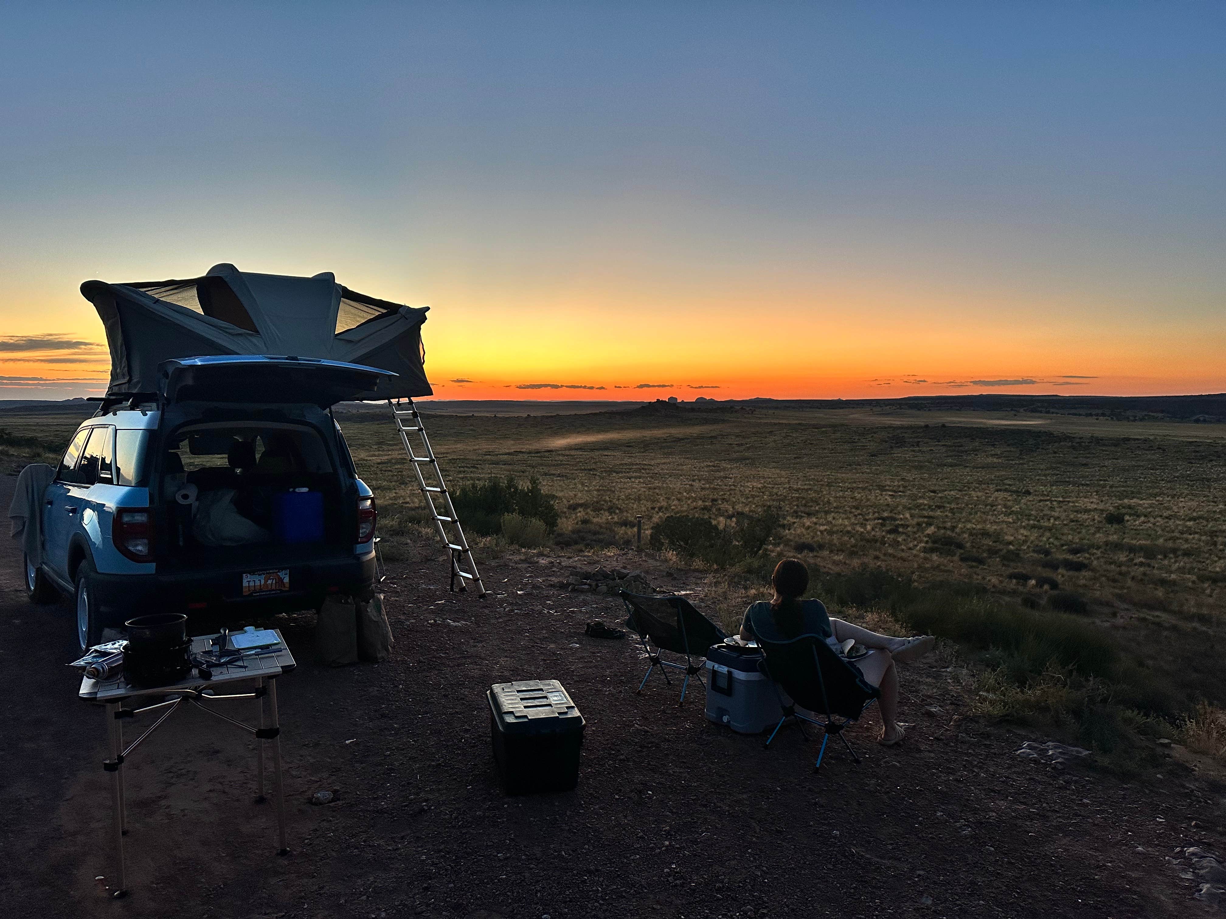 Amy P.'s photo of a dispersed camping area at Lone Mesa Dispersed Camping near Arches National Park