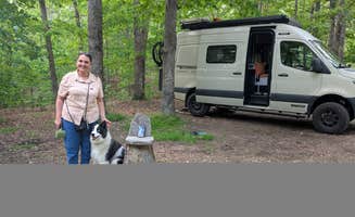 Michelle T.'s photo of camping with pets at Lookout Tower Road near Lincoln, AR