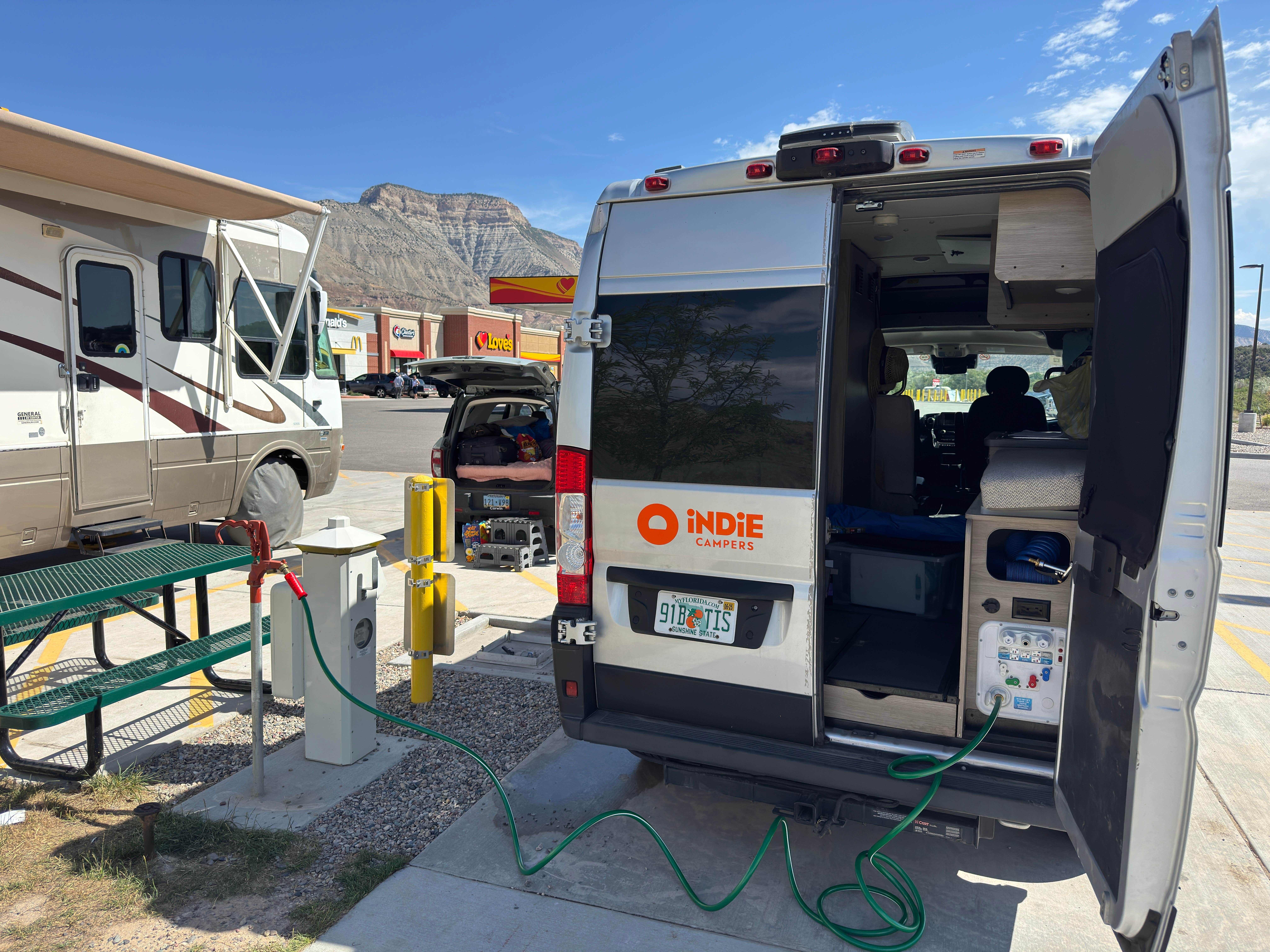 Camper submitted image from Love's RV Hookup-Parachute CO 826 - 3