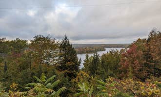 Camping near Huron-Manistee National Forest: Lumberman's Monument Visitor Center, Sand Lake, Michigan