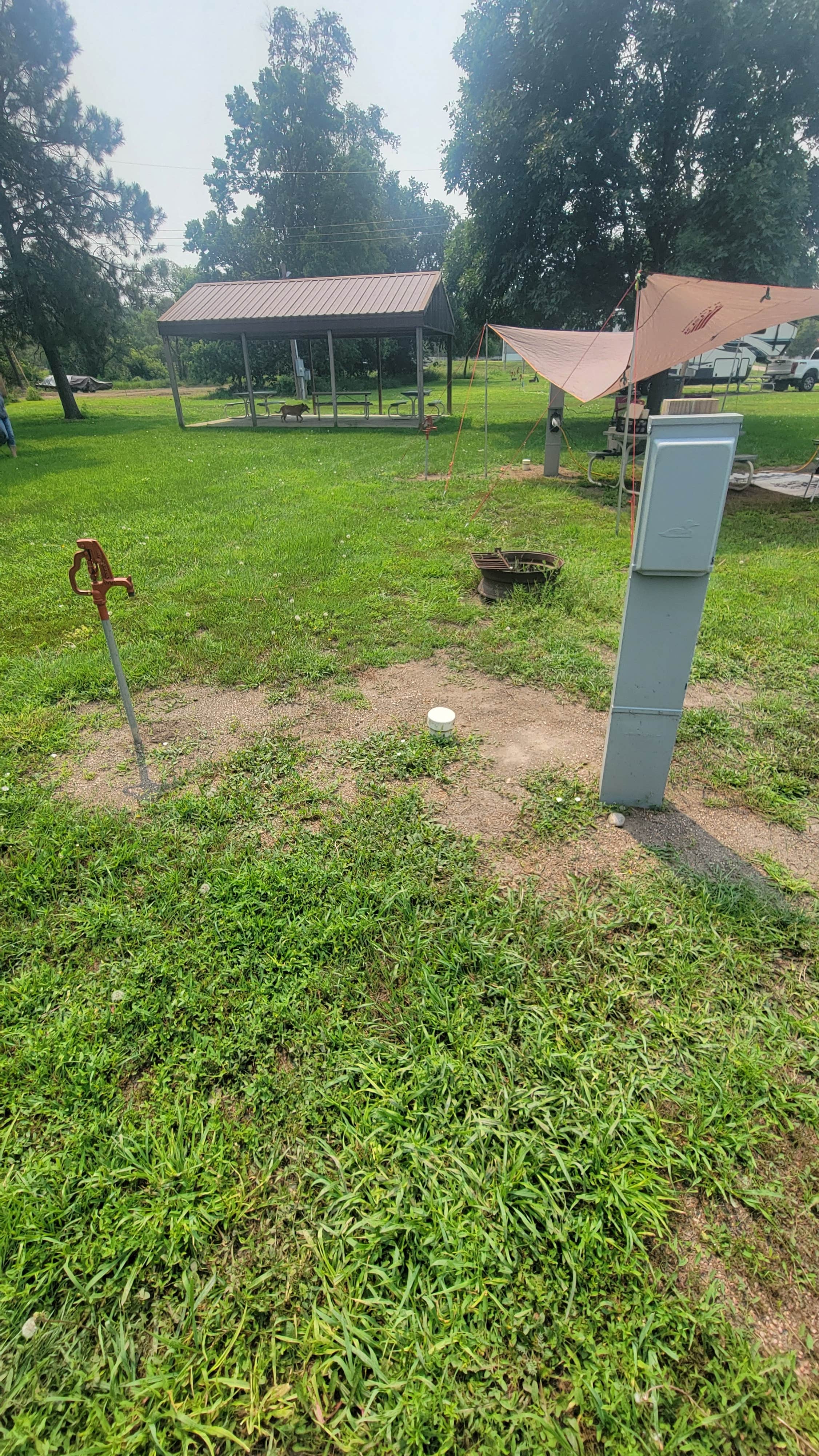Bibs O.'s photo of camping with pets at Lynch City RV Park near Geddes, SD