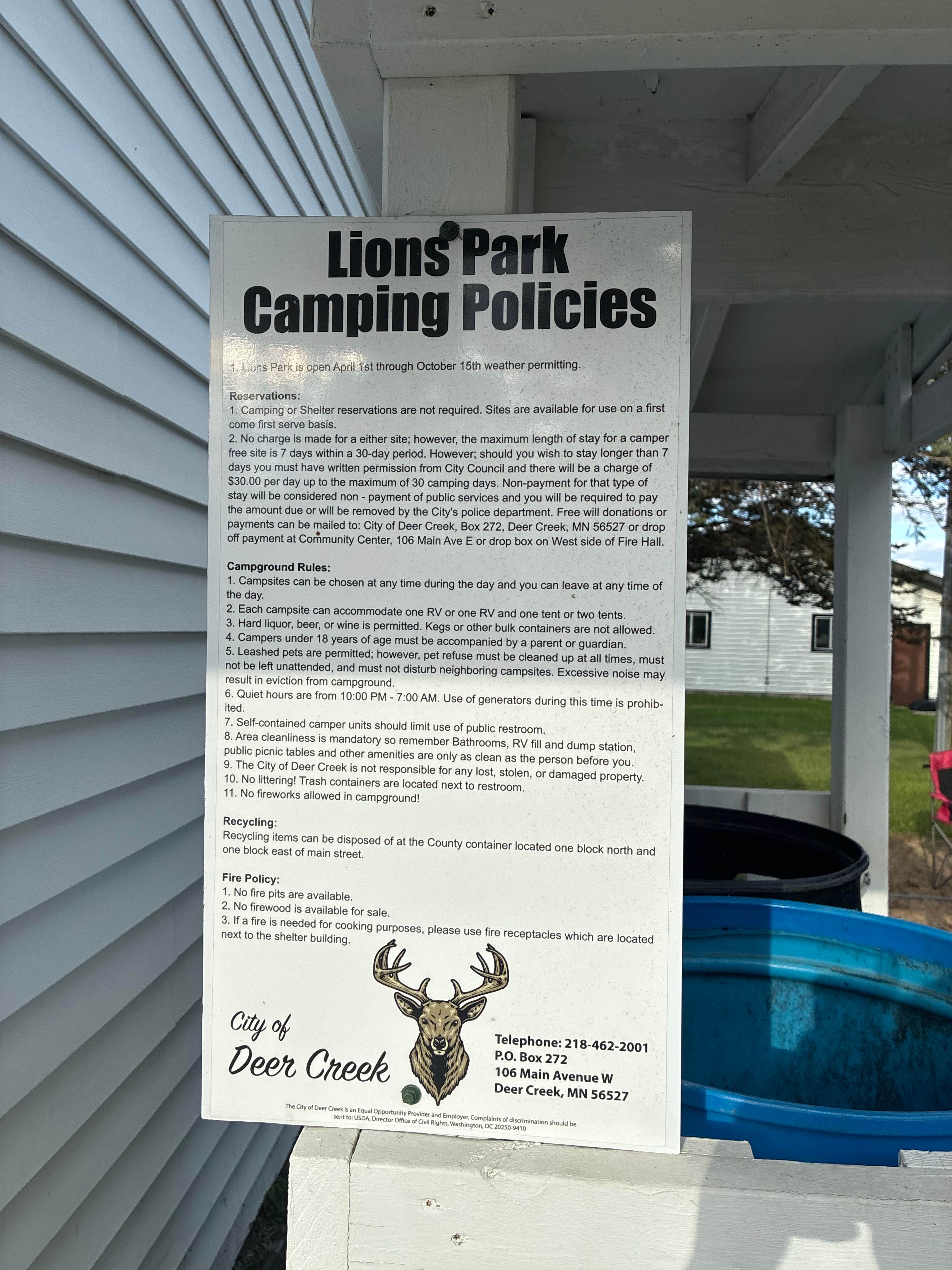 Lyons park camping