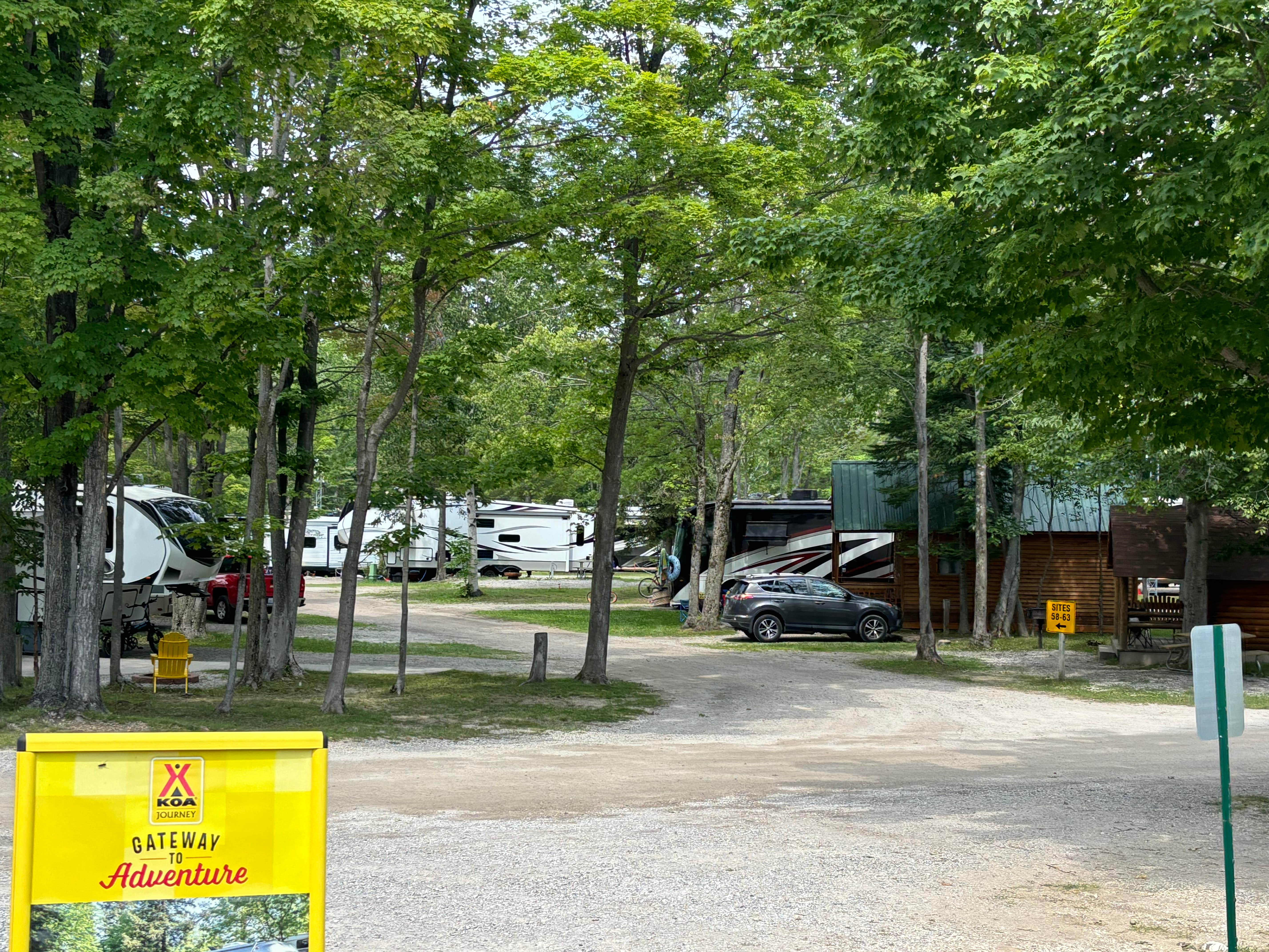 Julia H.'s photo of rv camping at Mackinaw City / Mackinac Island KOA near St. Ignace, MI