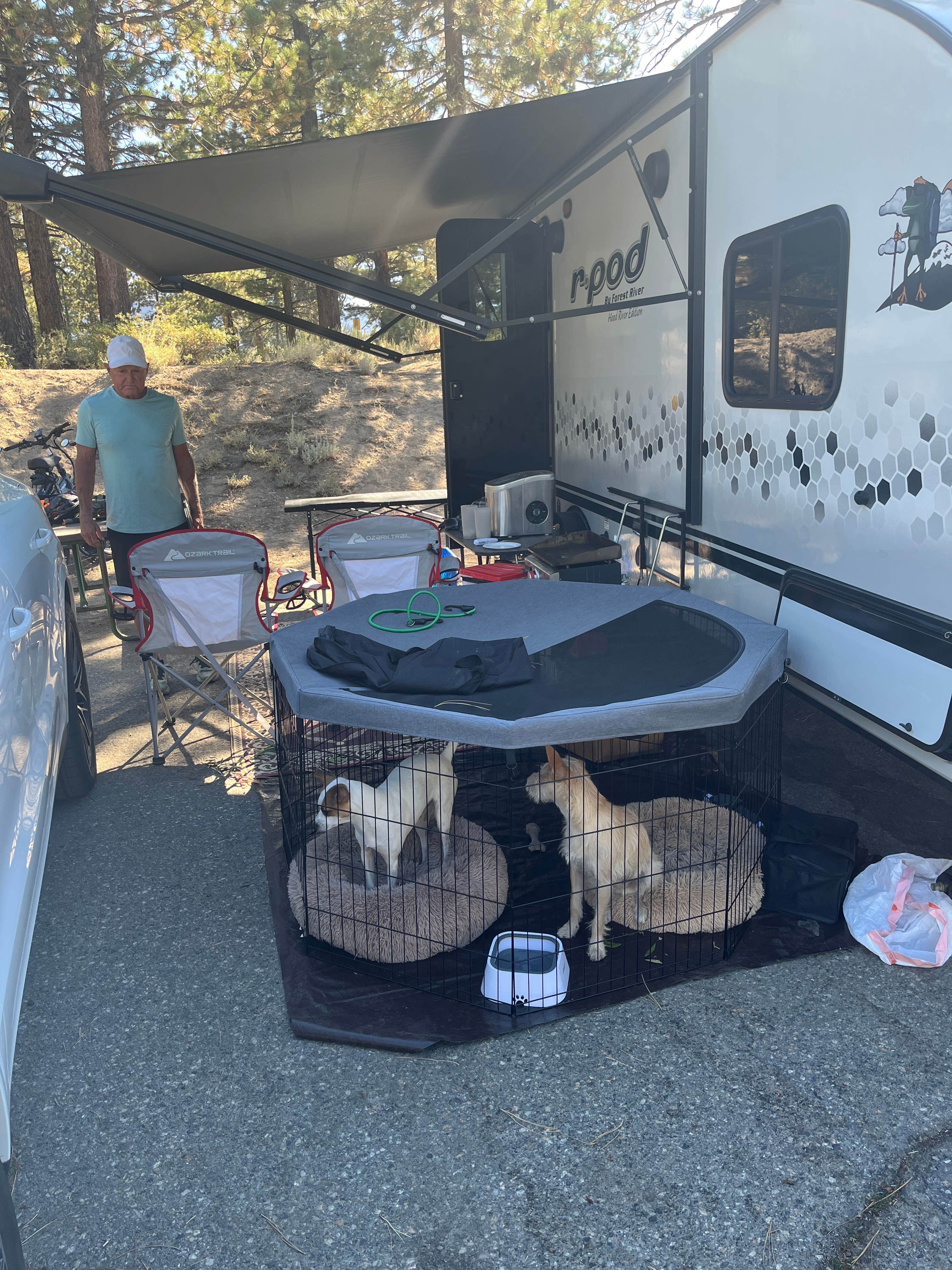 jaime R.'s photo of camping with pets at Mammoth Mountain RV Park & Campground near Tahoe National Forest