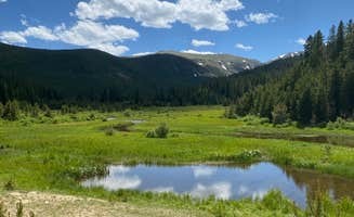 Sarah S.'s photo of a dispersed camping area at Mammoth Reservoir Dispersed near Empire, CO