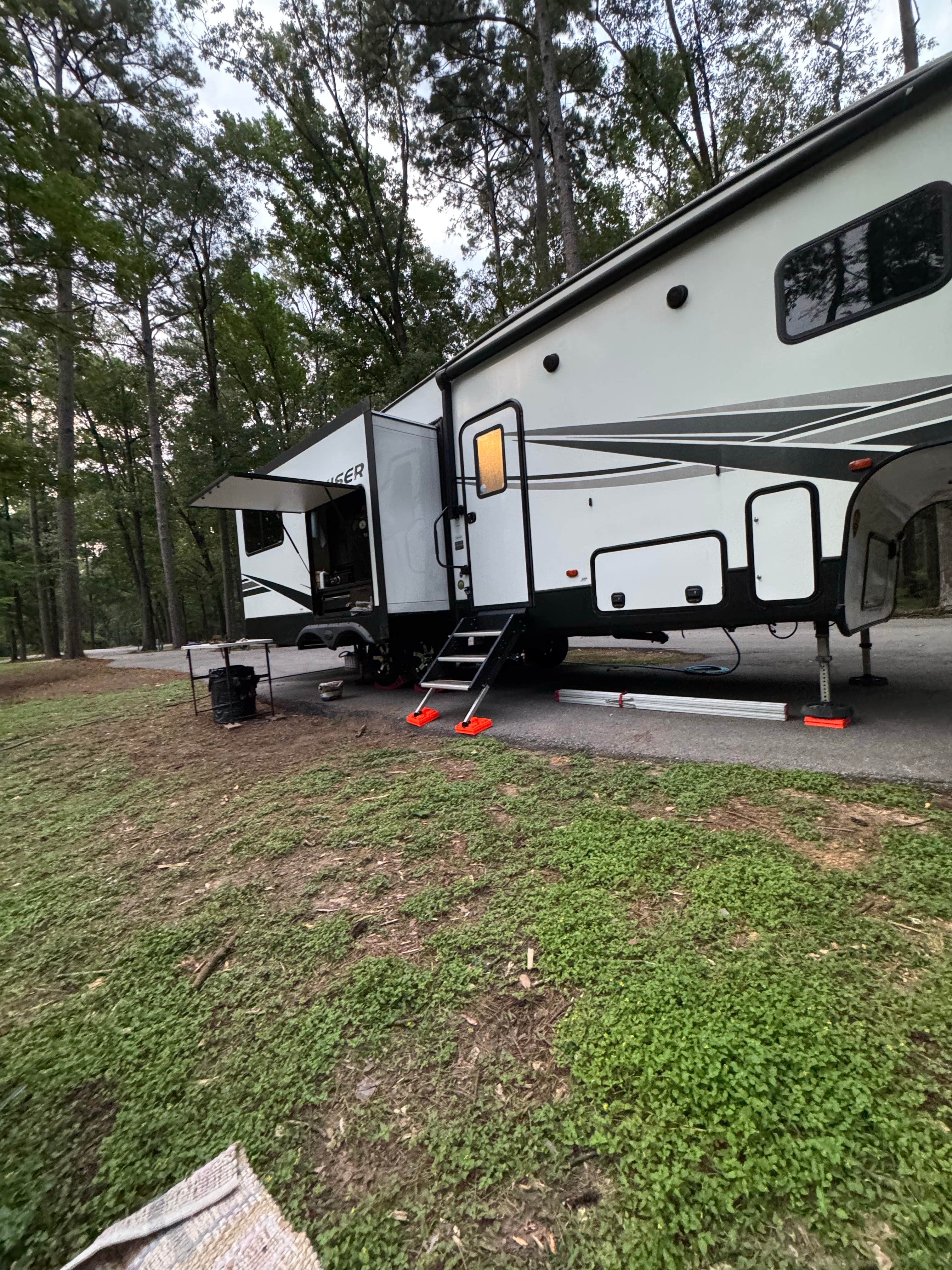 Bonnie B.'s photo of rv camping at Martin Dies, Jr. State Park Campground near Steinhagen Lake