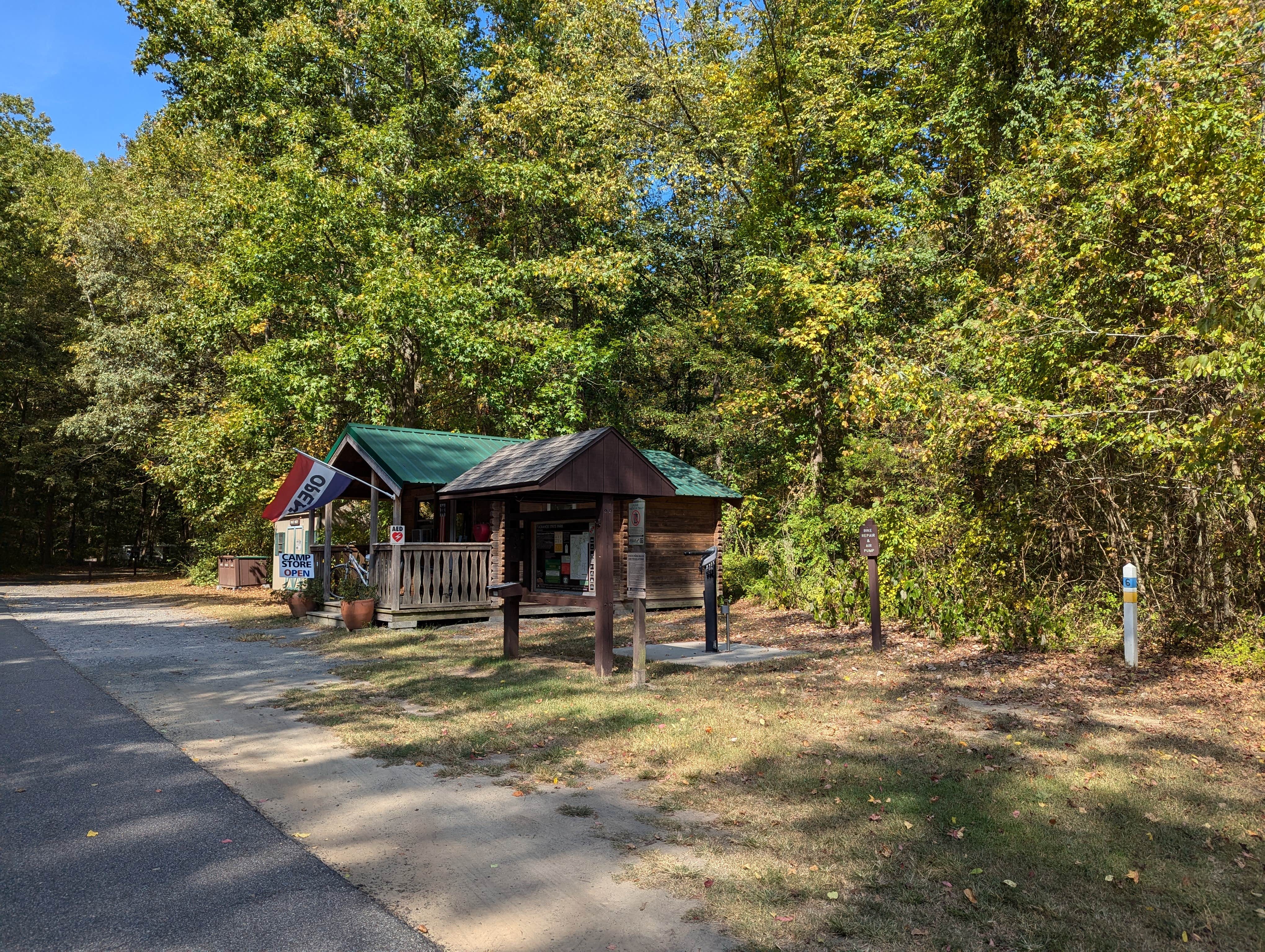 Vanessa S.'s photo of glamping accommodations at Tuckahoe State Park Campground near Seaford, DE
